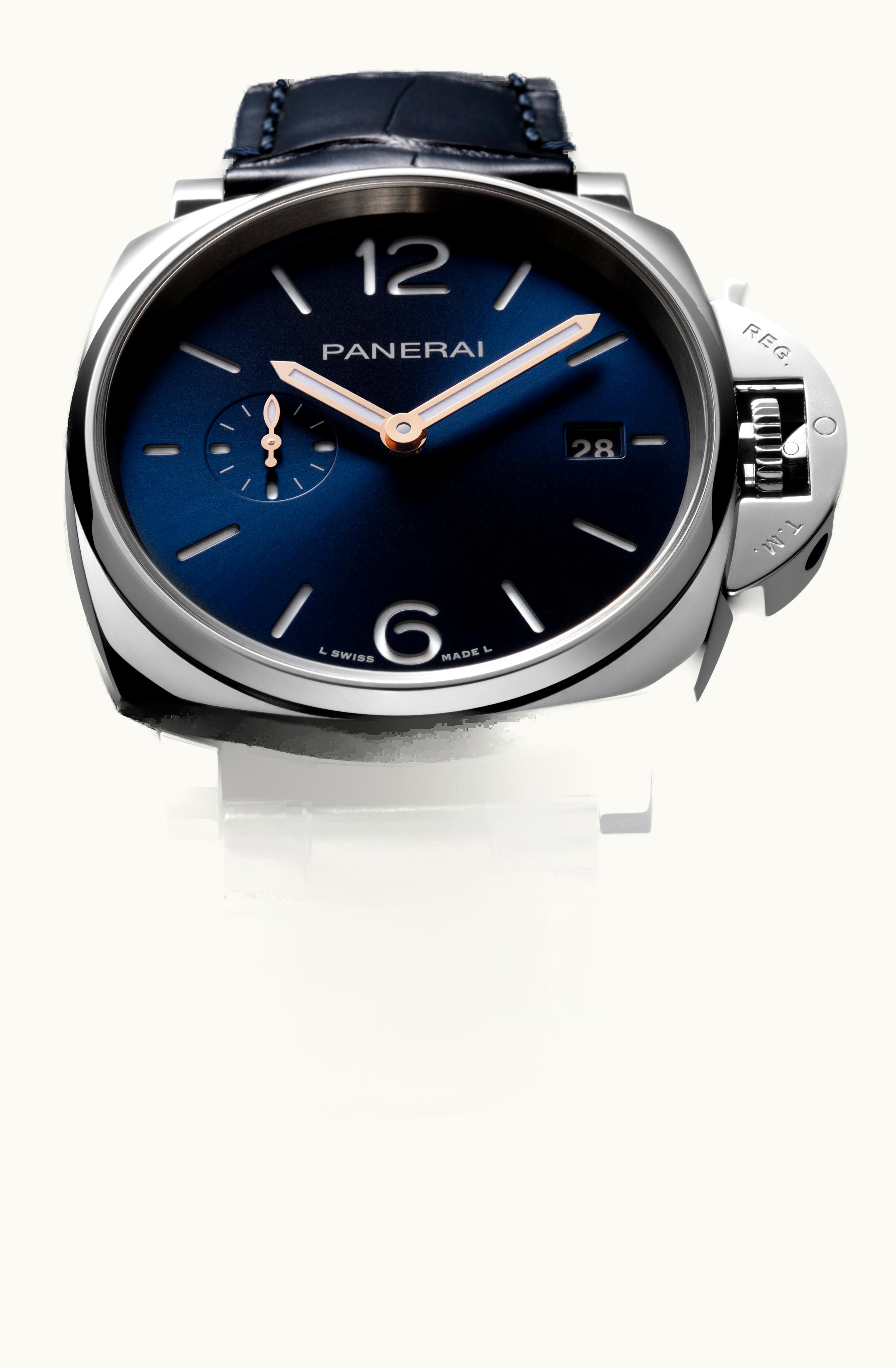 Panerai Luminor Due 42 3 Days Date Stainless Steel / Blue