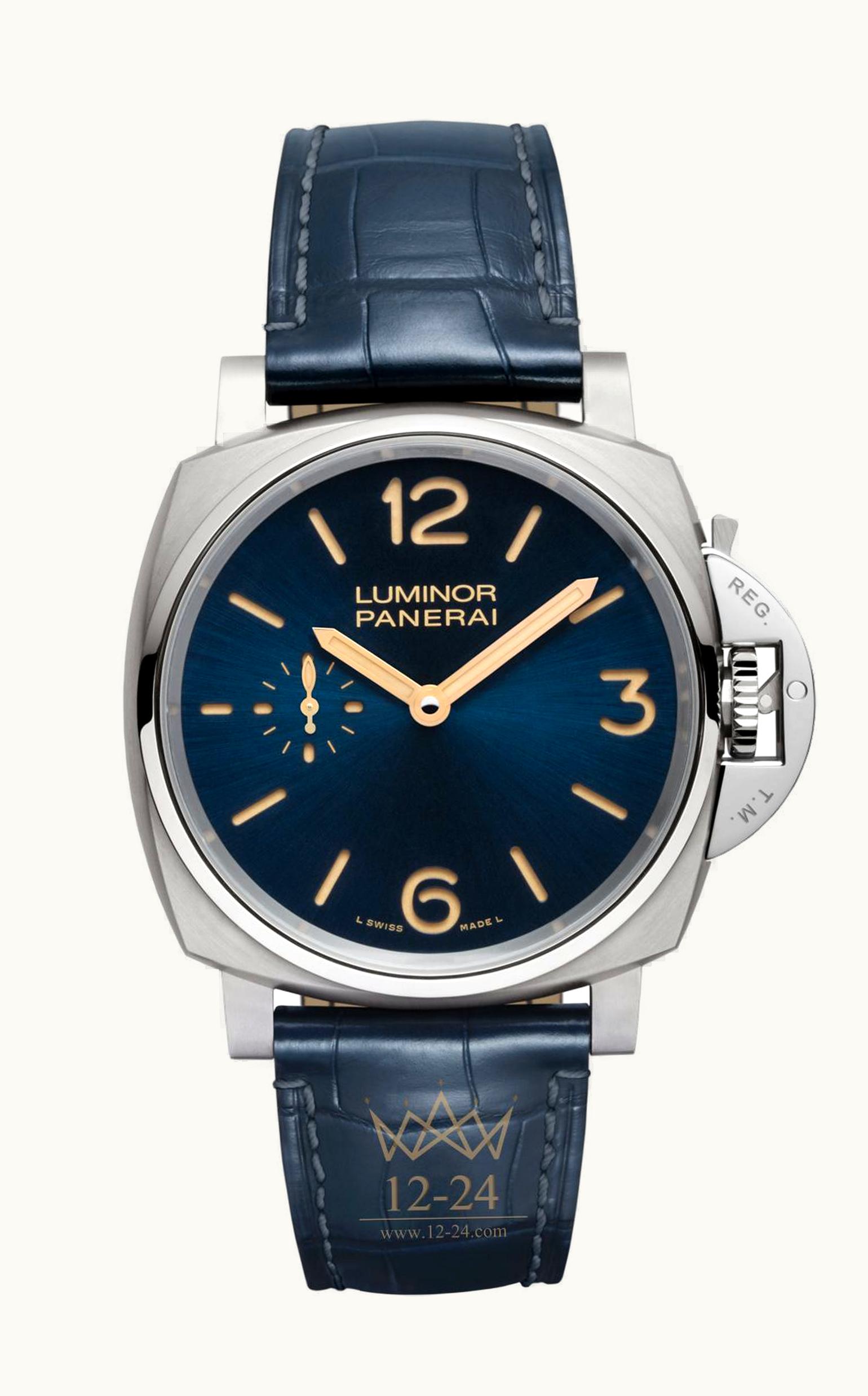 Panerai Luminor Due 42 3 Days Titanium / Blue