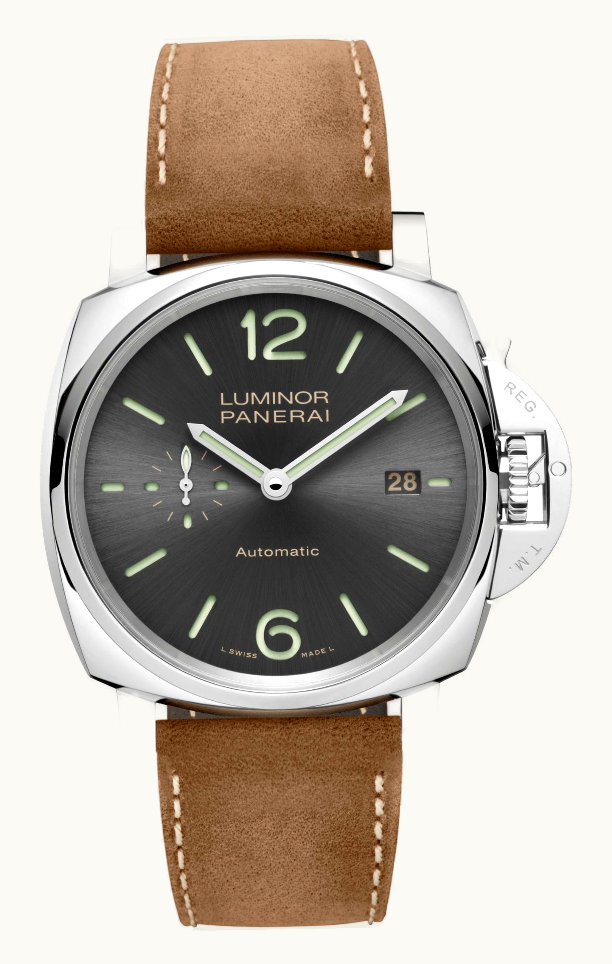 Panerai Luminor Due 42 3 Days Date Stainless Steel / Grey