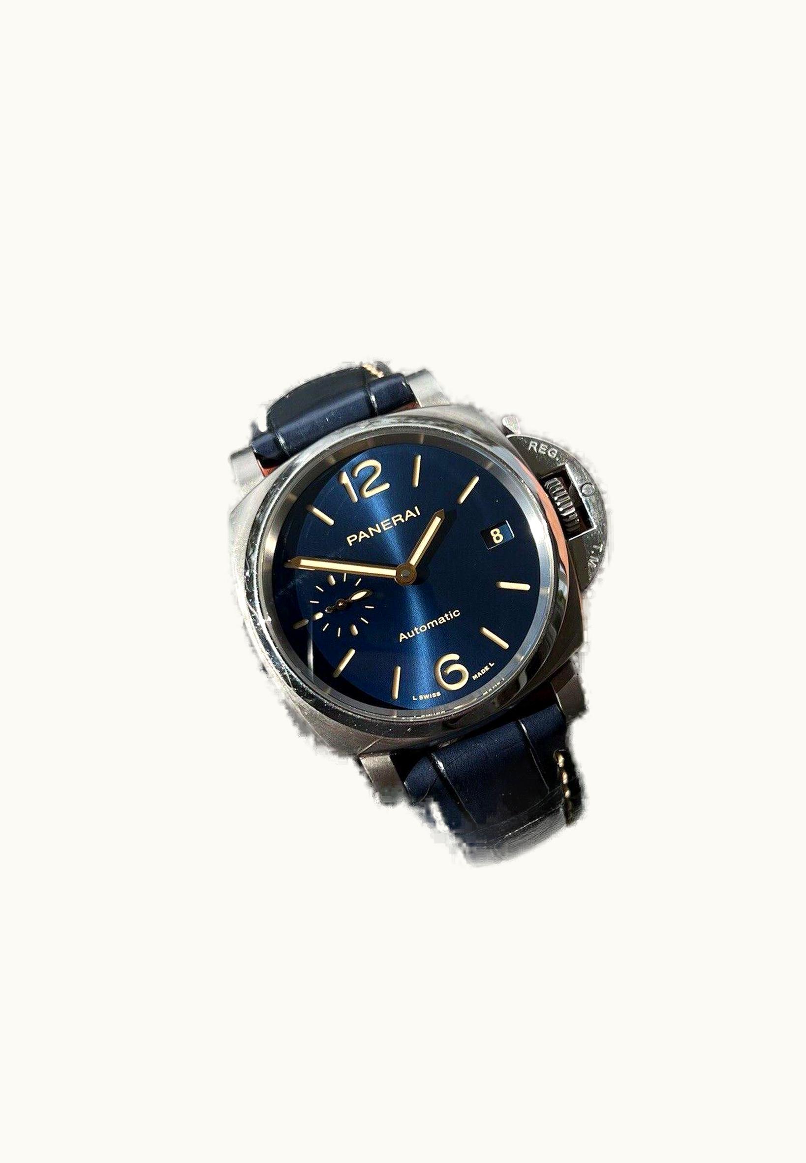 Panerai Luminor Due 38 Automatic  Titanium / Blue