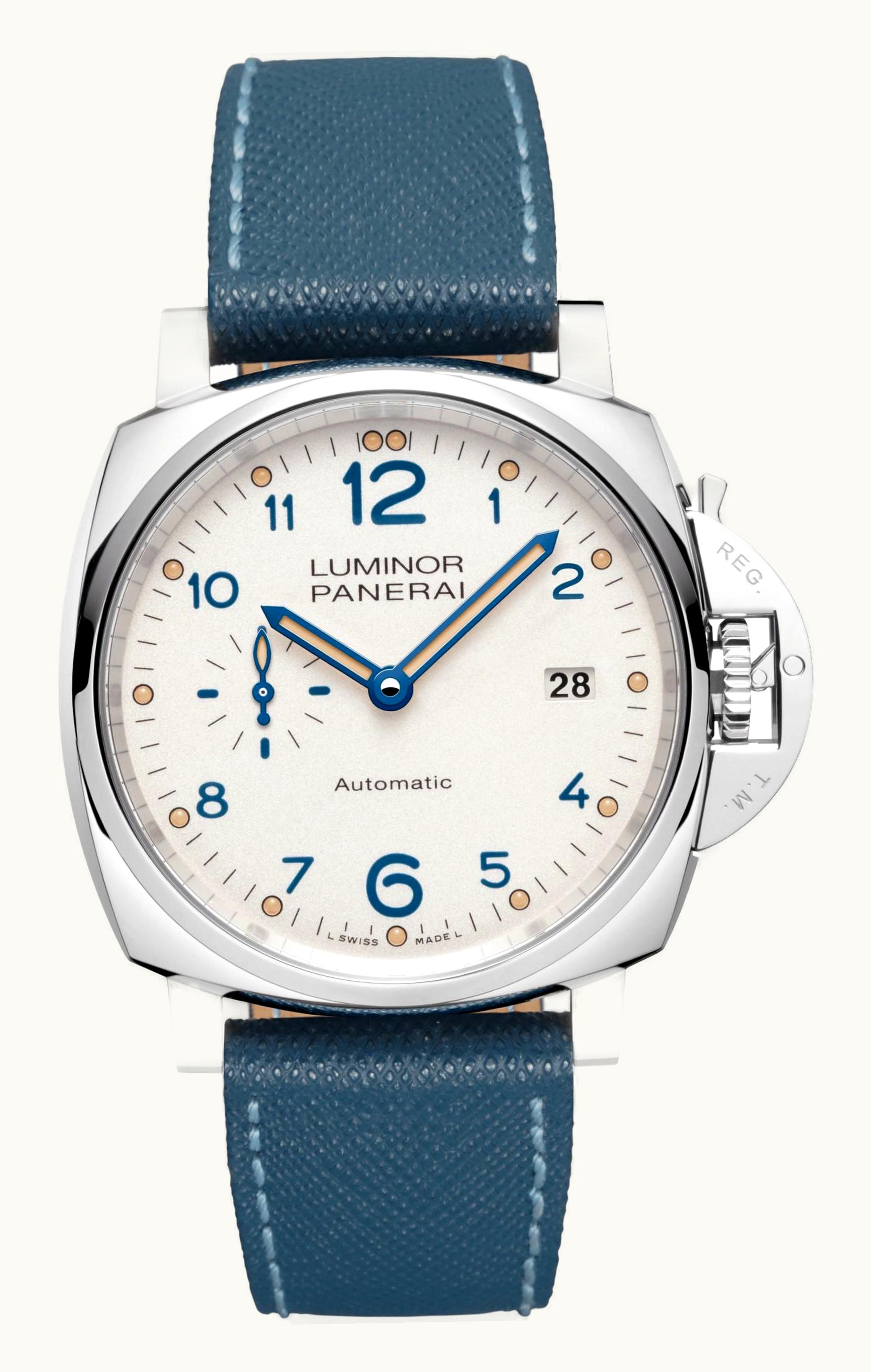 Panerai Luminor Due 42 3 Days Date Stainless Steel / White