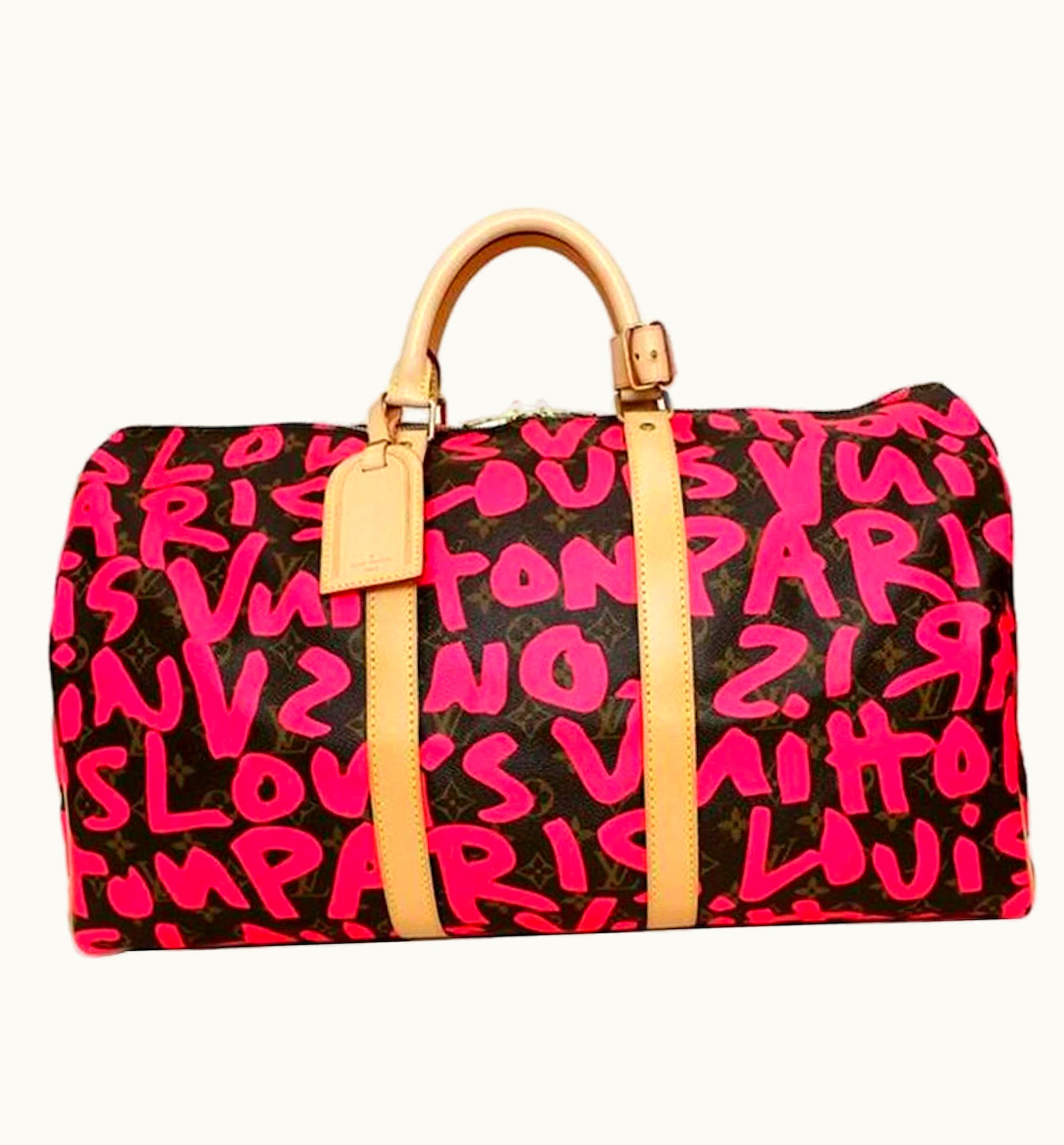 Louis Vuitton Louis Vuitton Louis Vuittion X Stephen Sprouse Monogram Graffiti 50 Brown/Pink
