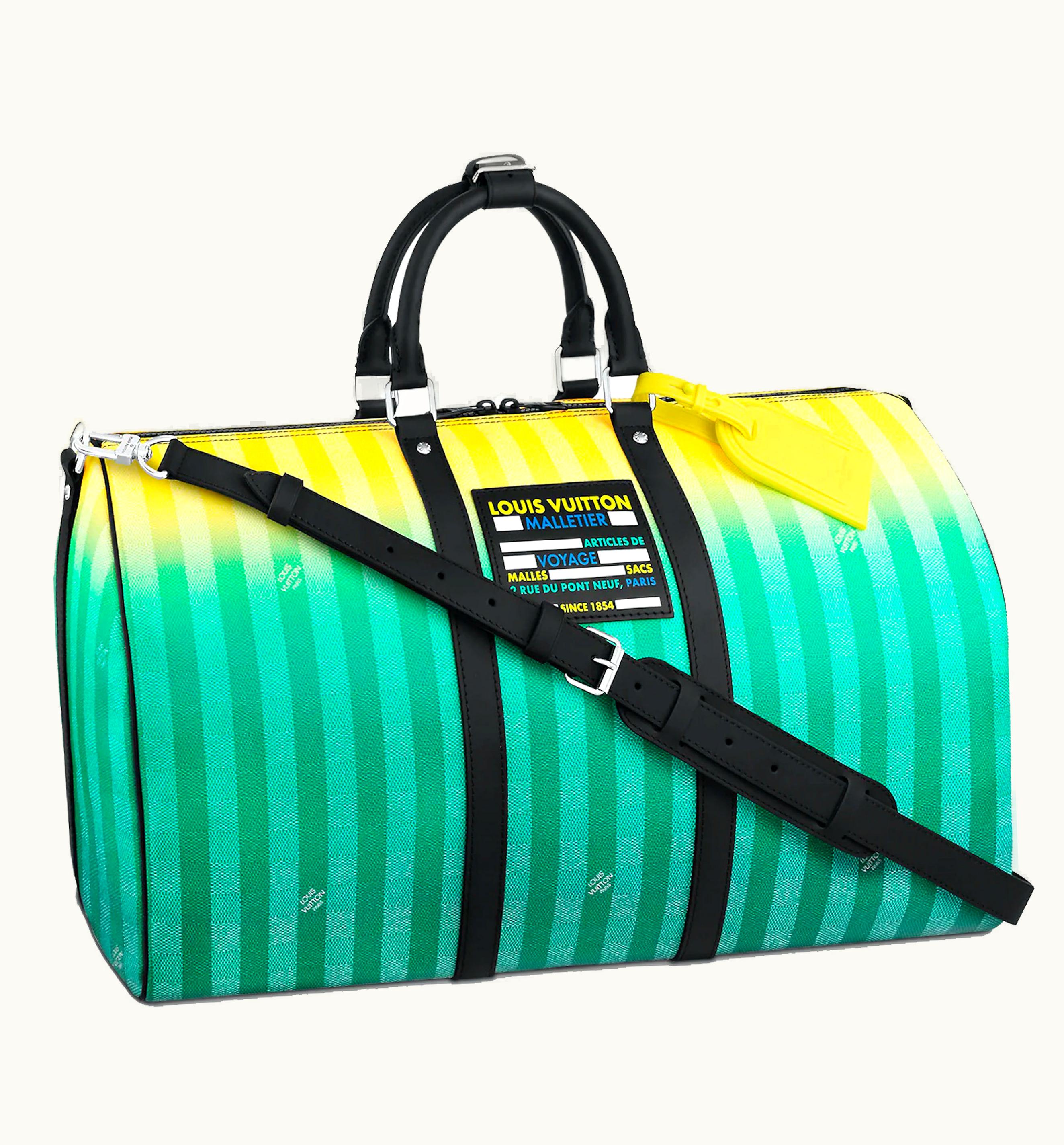 Louis Vuitton Louis Vuitton Keepall 50B Damier Stripes Gradient Green