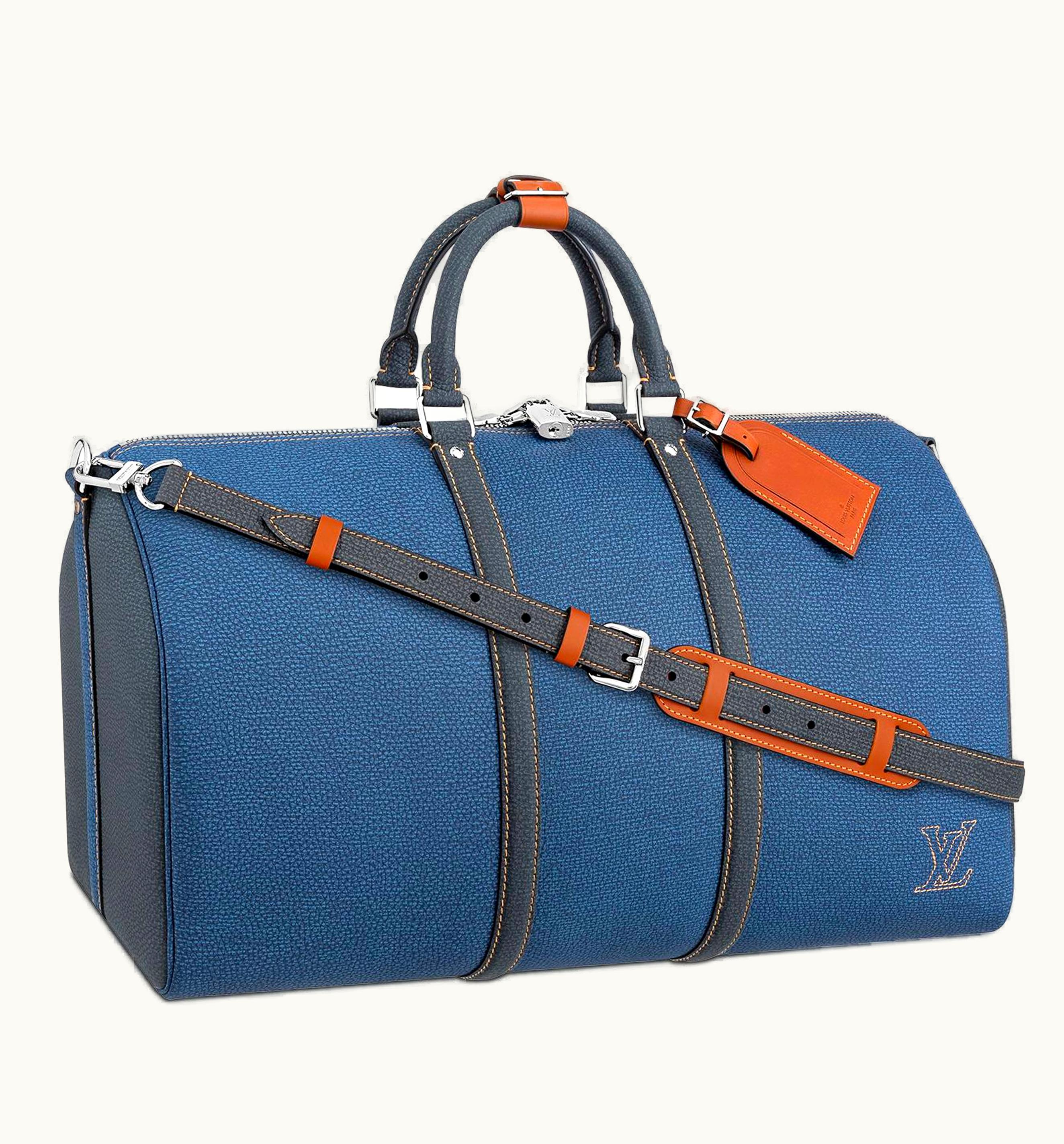 Louis Vuitton Louis Vuitton Keepall Bandoulière 50 Denim Blue (M21377)