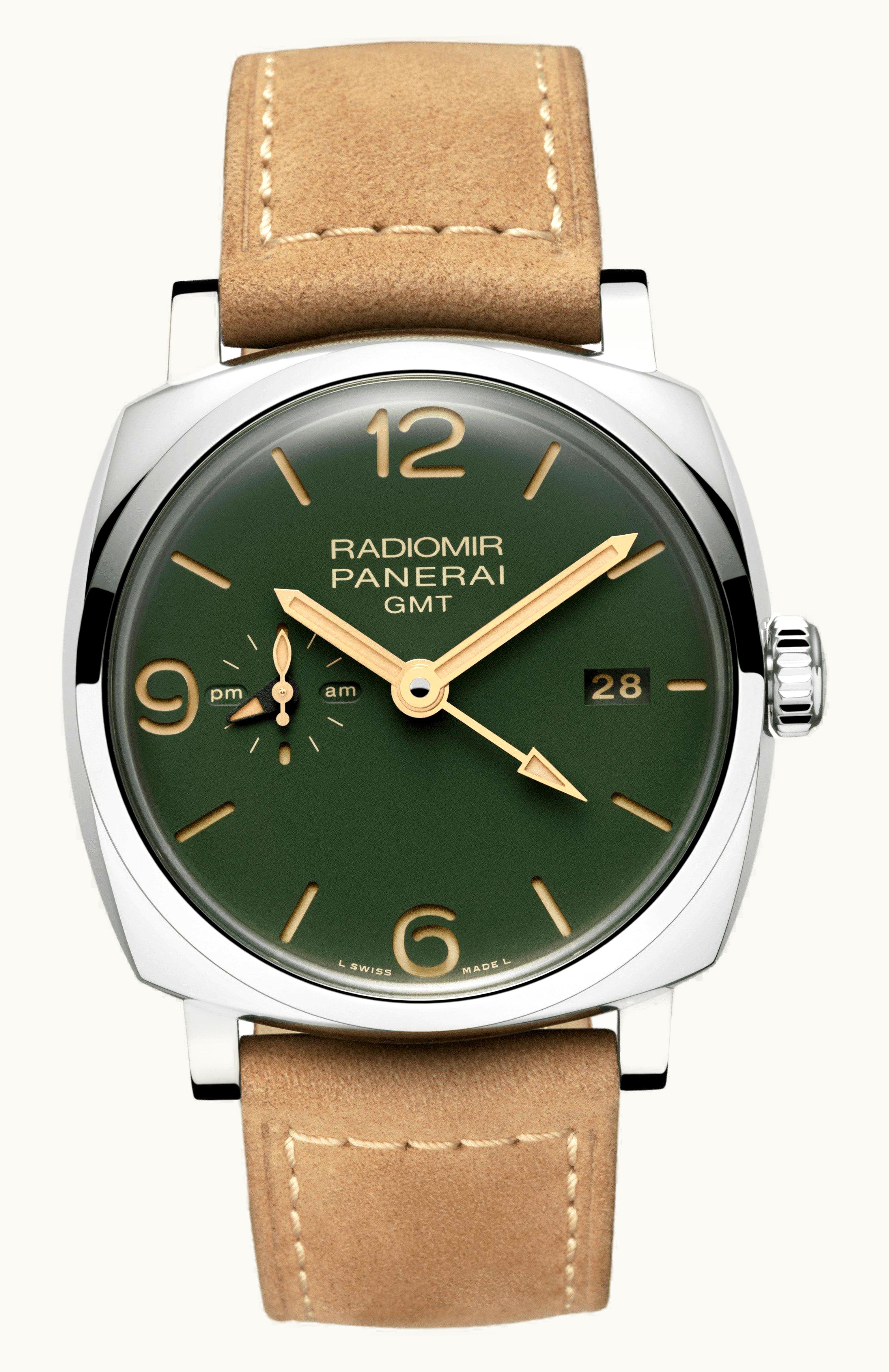 Panerai Radiomir 1940 45 3 Days GMT Automatic Stainless Steel / Military Green