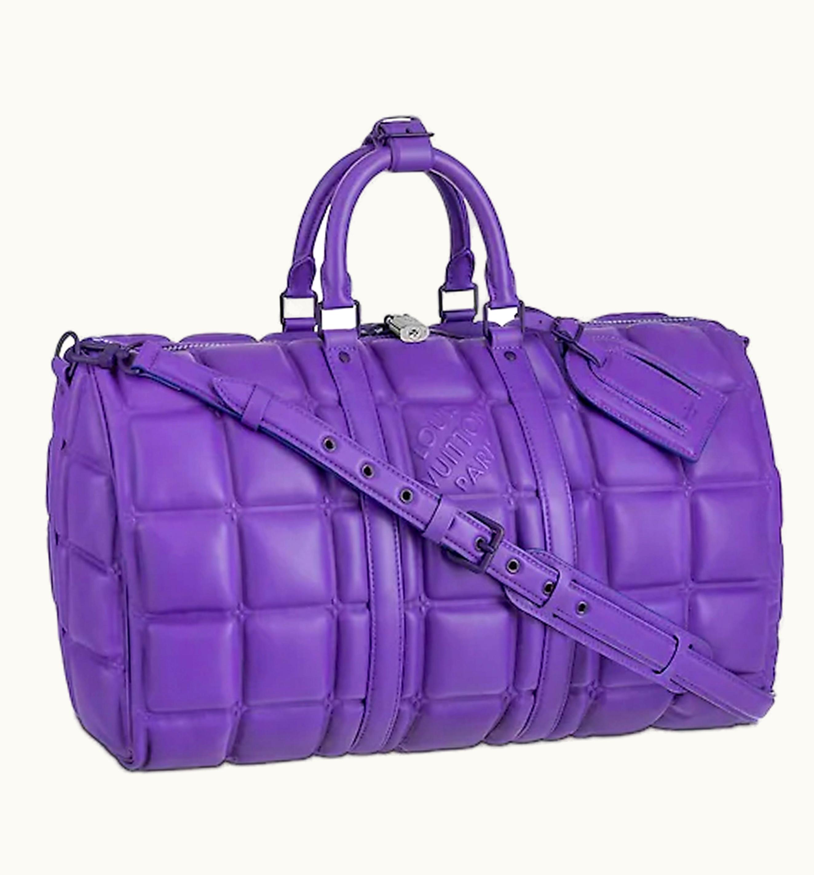 Louis Vuitton Louis Vuitton Keepall Bandoulière 50 Puffy Damier Purple (M20922)
