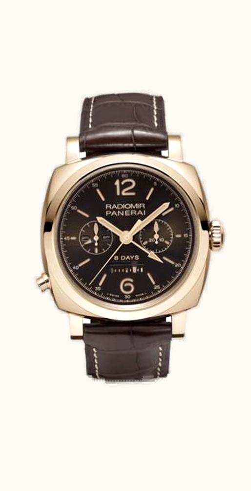 Panerai Radiomir 1940 Chrono Monopulsante Left-Handed 8 Days Oro Rosso