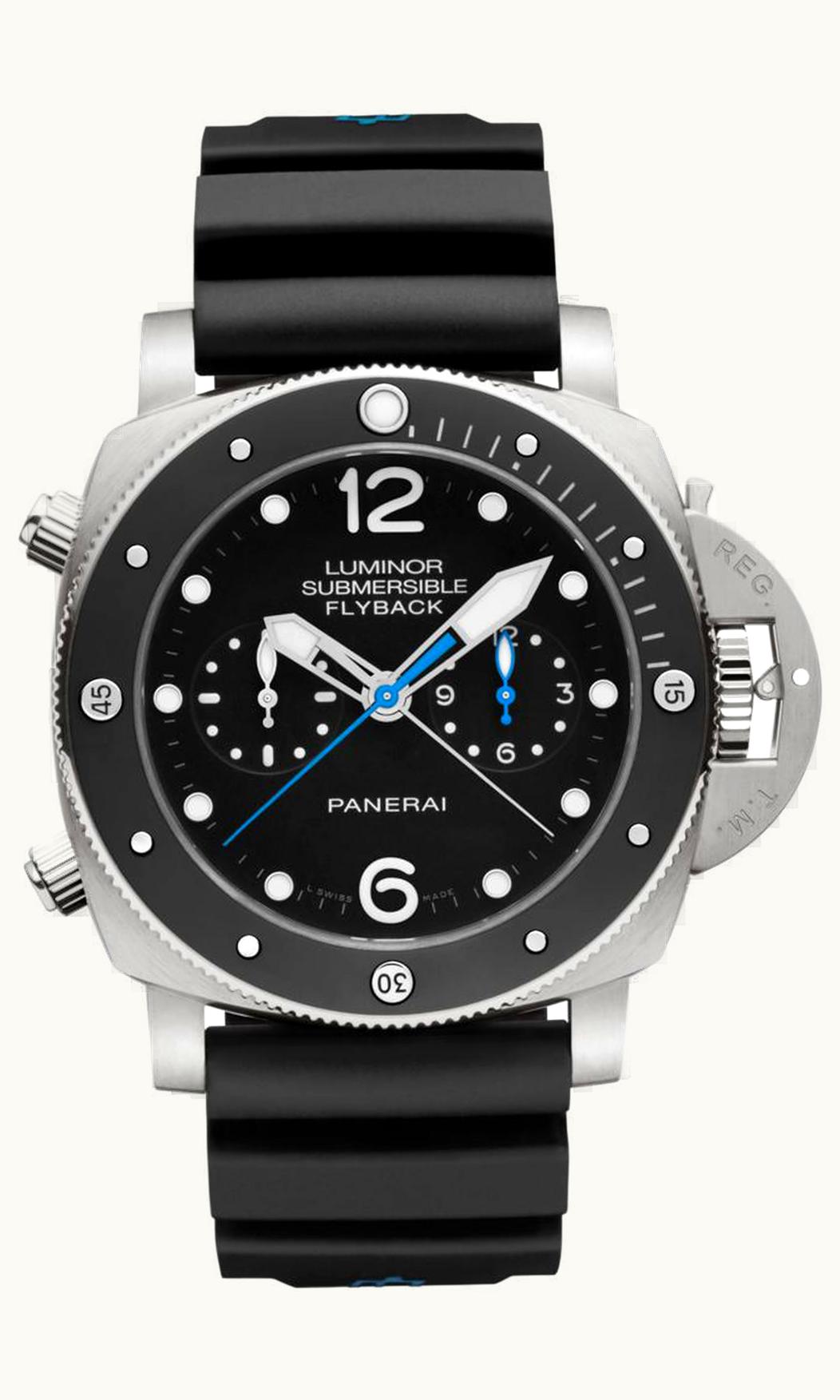 Panerai Luminor Submersible 47 3 Days Chrono Flyback Automatic Titanium / Ceramic / Black