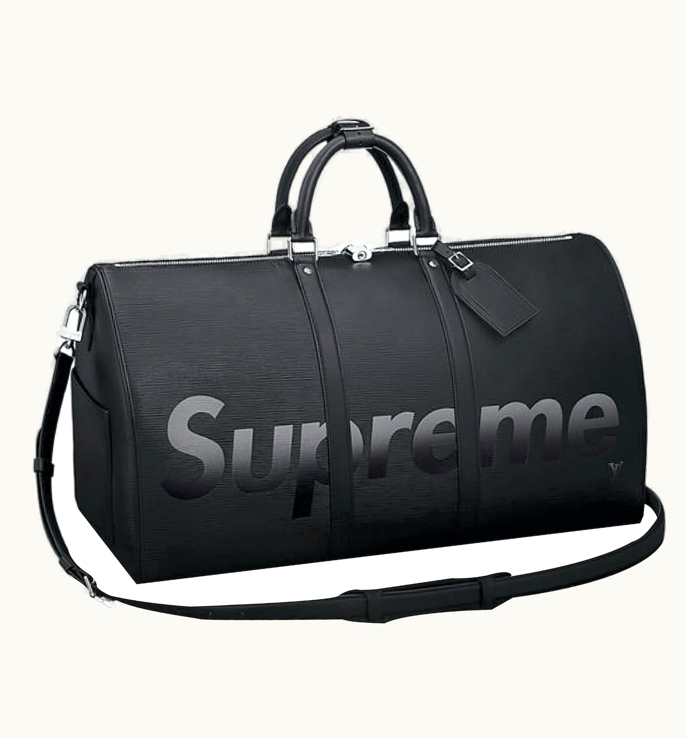 Louis Vuitton Louis Vuitton X Supreme Keepall Bandouliere Epi 55 Black