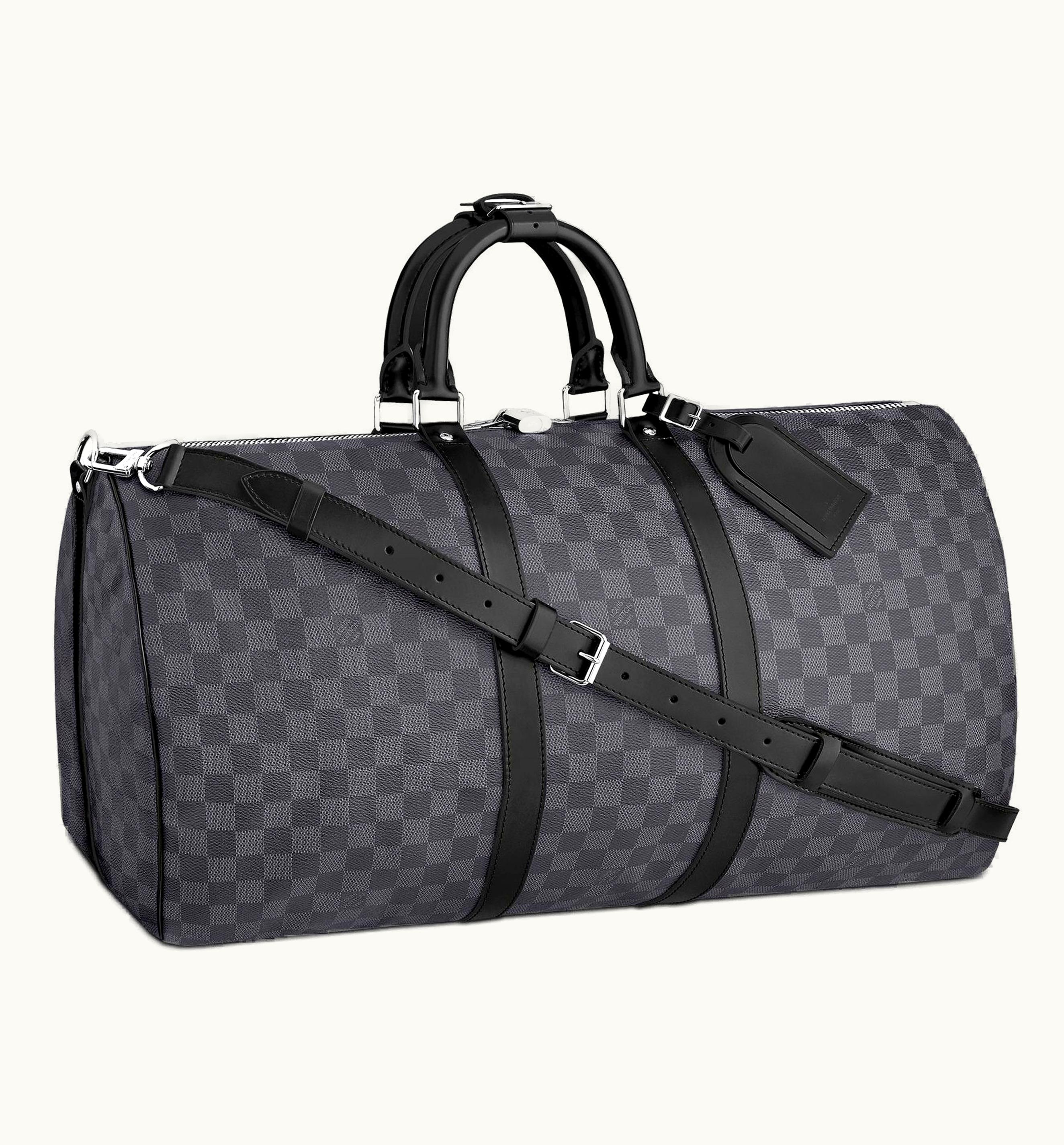 Louis Vuitton Louis Vuitton Keepall Bandouliere Damier Graphite 55 Black/Gray