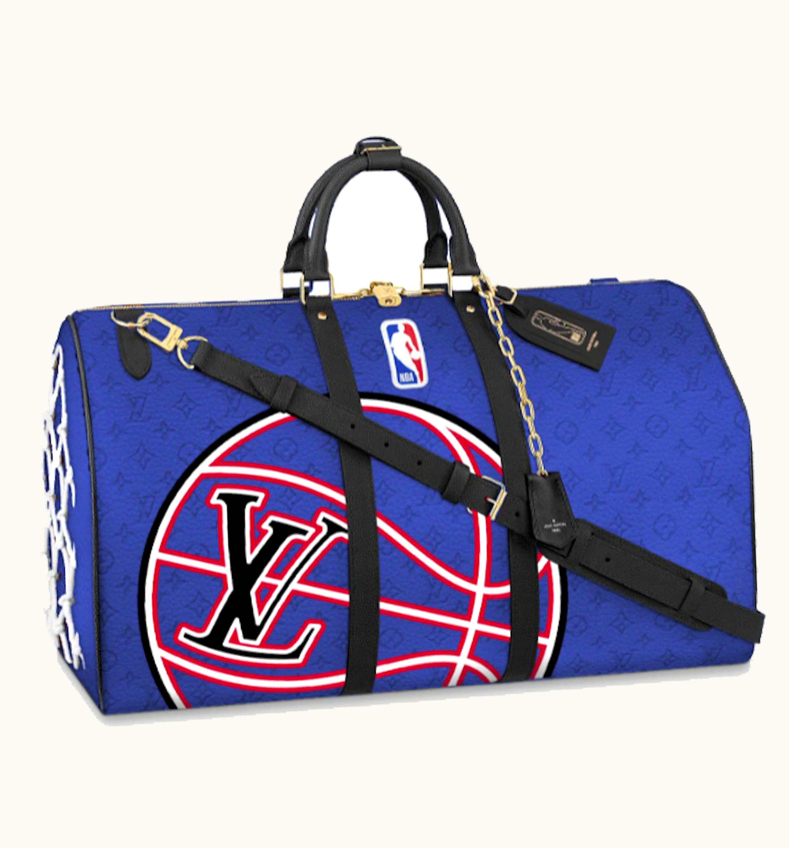 Louis Vuitton Louis Vuitton X NBA Keepall 55 Bandouliere Blue