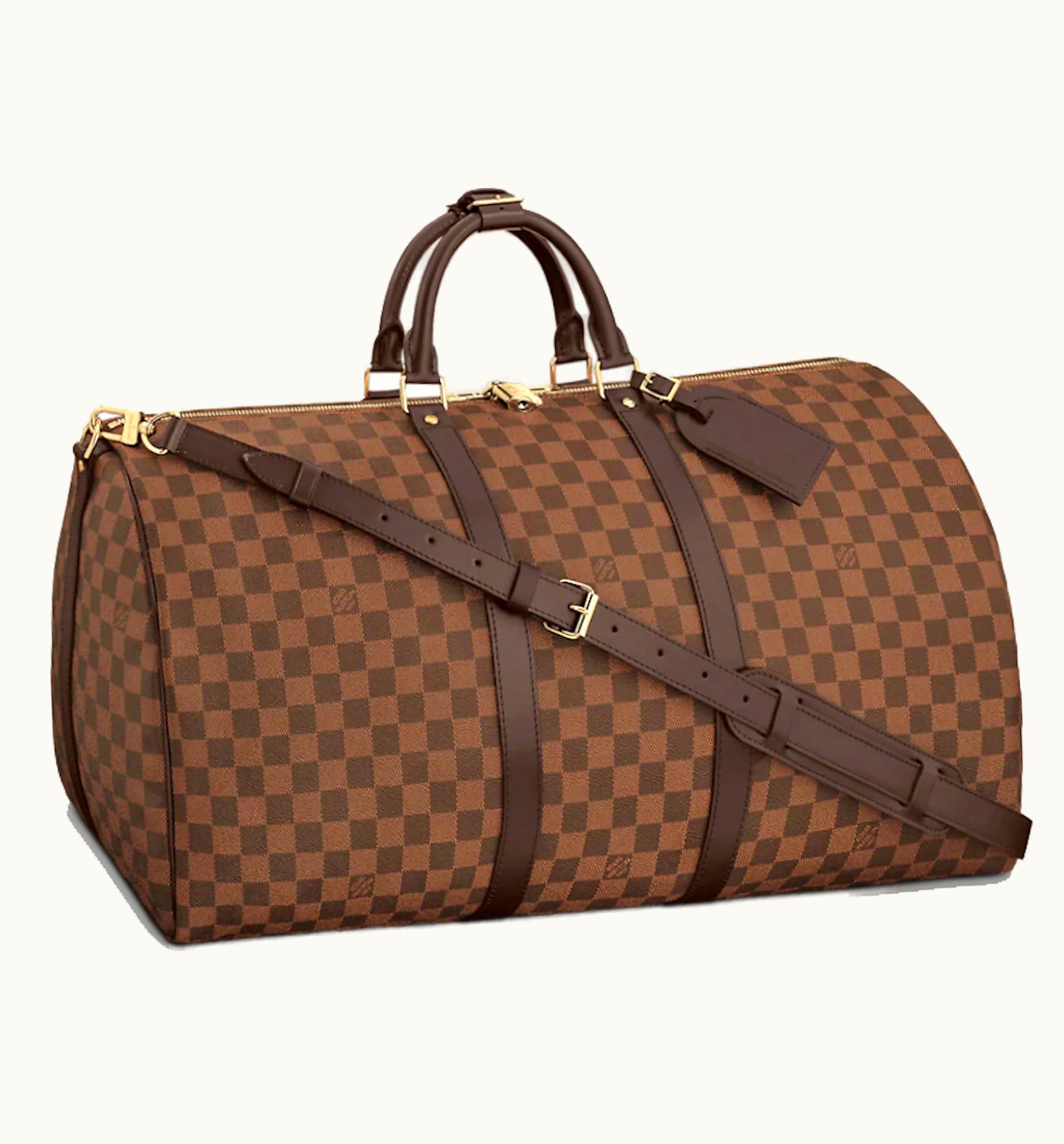 Louis Vuitton Louis Vuitton Keepall Bandouliere Damier Ebene 55 Brown