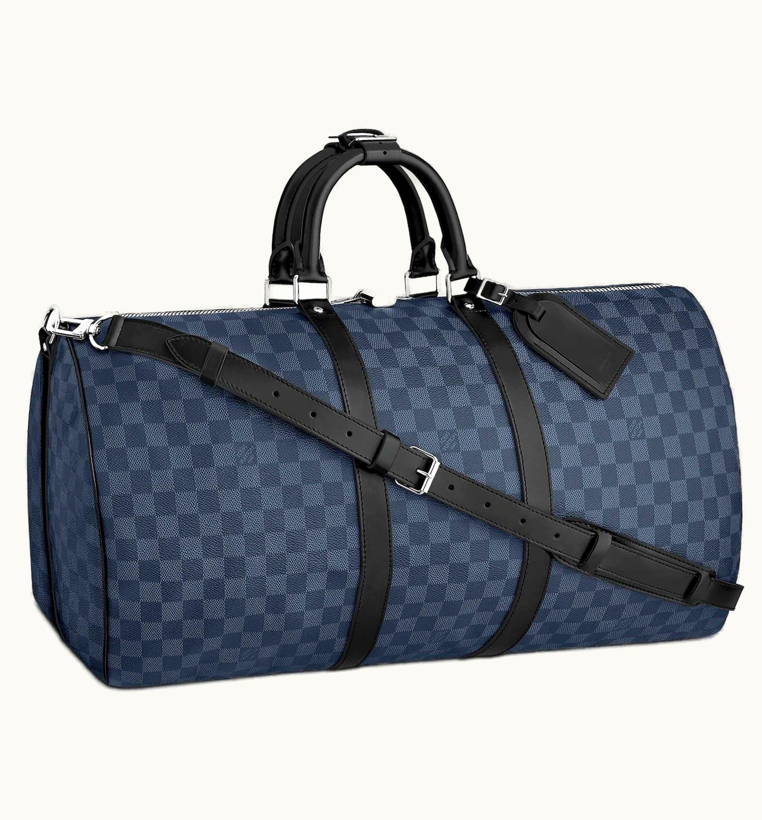 Louis Vuitton Louis Vuitton Keepall Bandouliere Damier Cobalt 55 Black/Cobalt