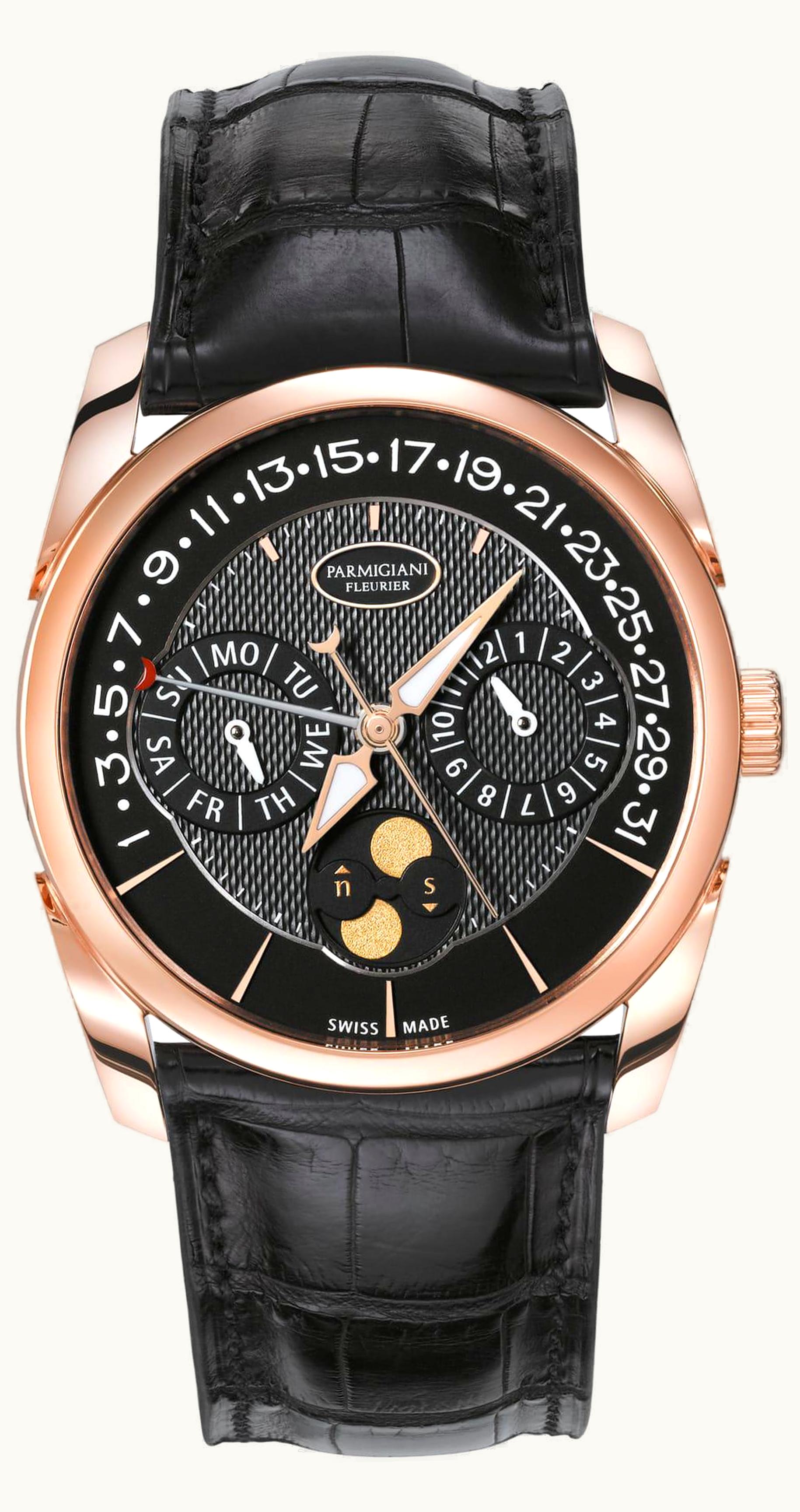 Parmigiani Fleurier Tonda Quator Rose Gold / Black