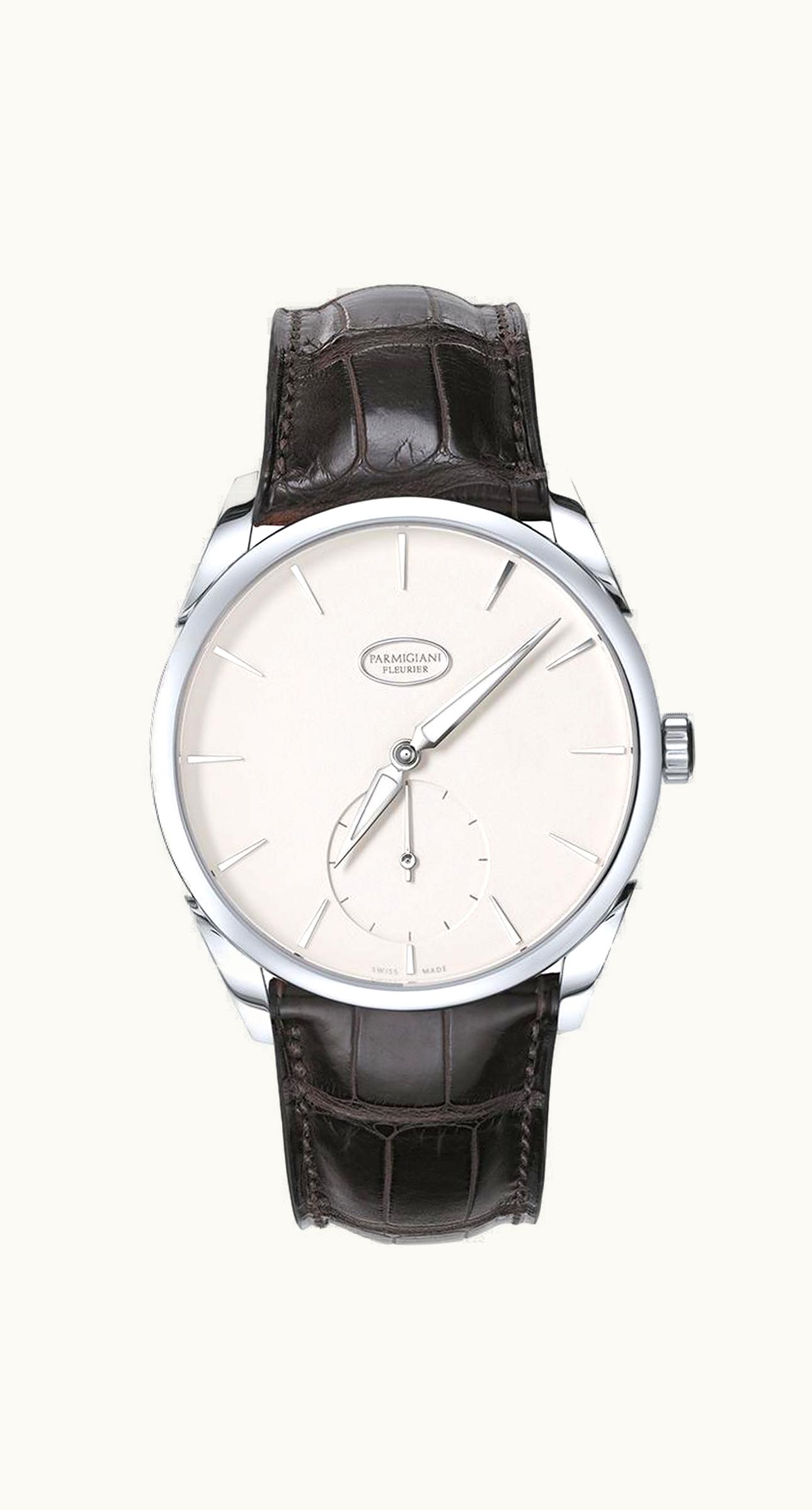 Parmigiani Fleurier Tonda 1950 White Gold / White / Alligator