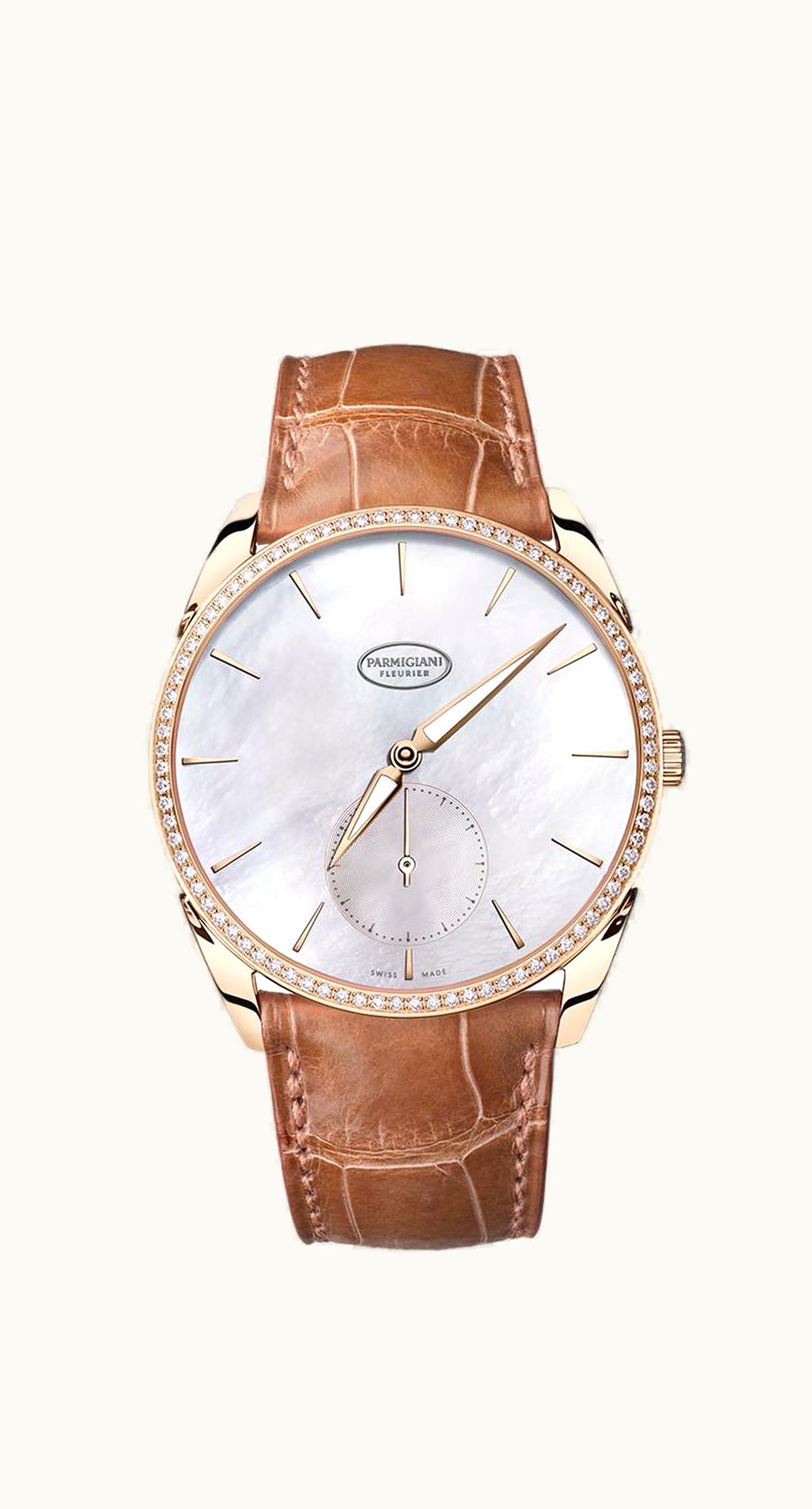 Parmigiani Fleurier Tonda 1950 Sertie Rose Gold / MOP / Alligator