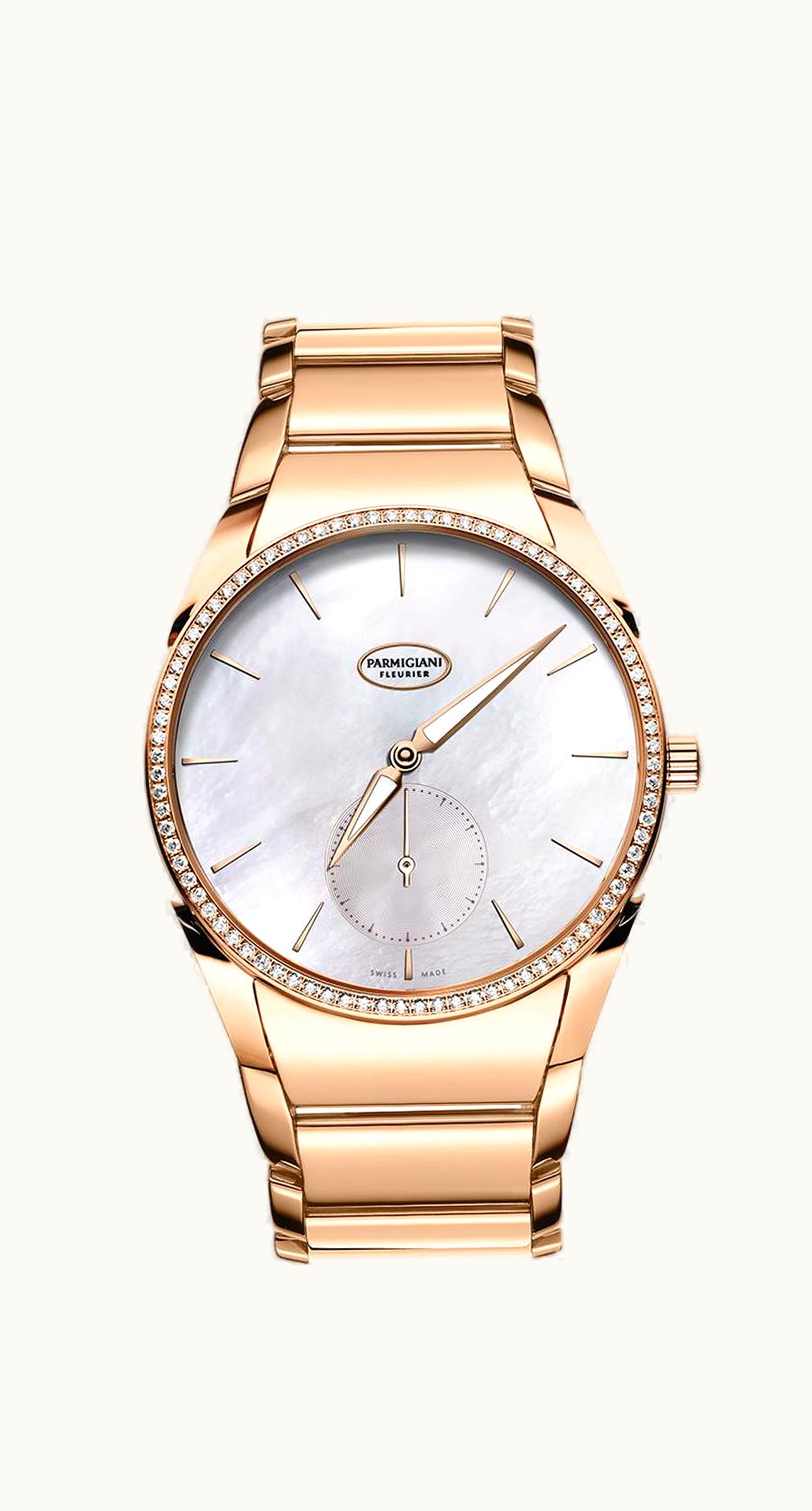 Parmigiani Fleurier Tonda 1950 Sertie Rose Gold / MOP / Bracelet