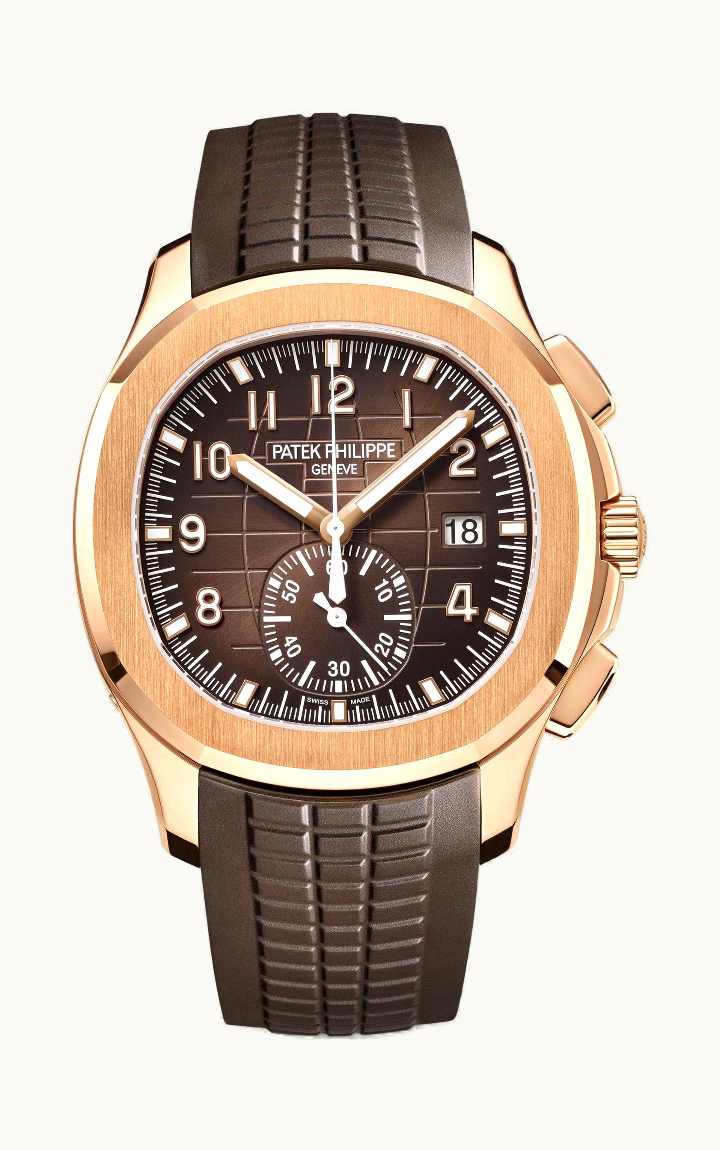Patek Philippe Aquanaut Chronograph 5968 Rose Gold / Brown / Rubber