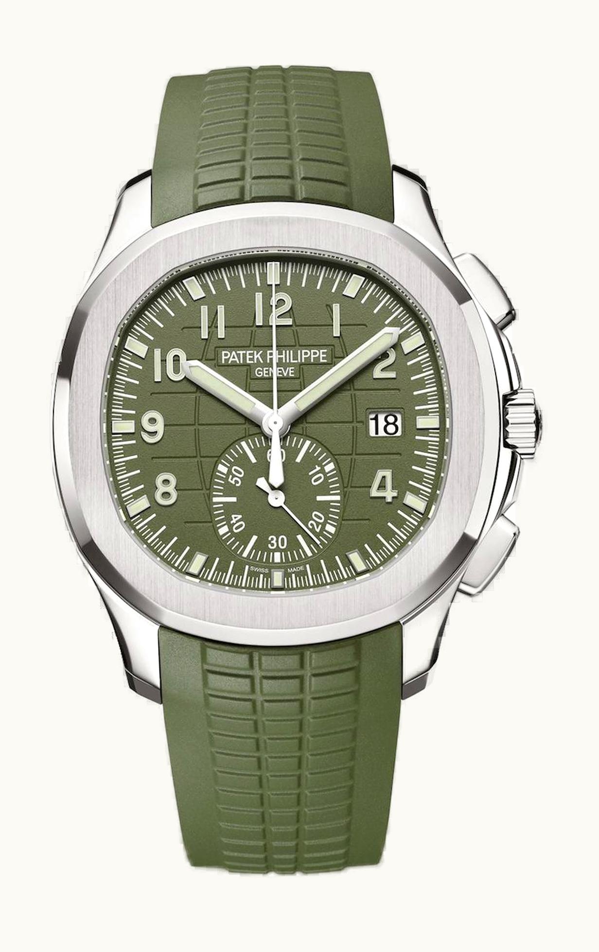 Patek Philippe Aquanaut Chronograph 5968 White Gold / Green / Rubber