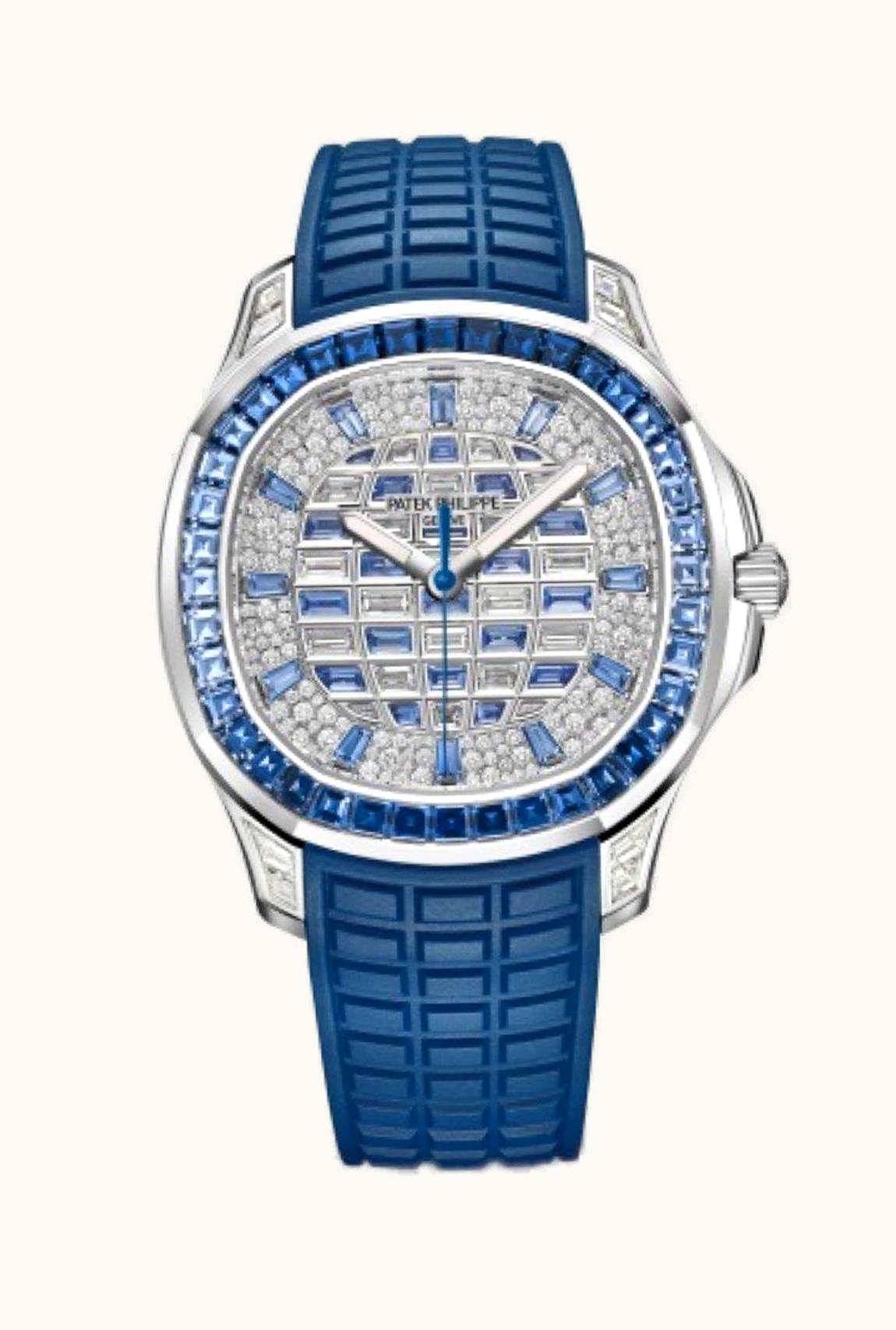 Patek Philippe Aquanaut Luce Self-Winding White Gold - Sapphire / Checkerboard