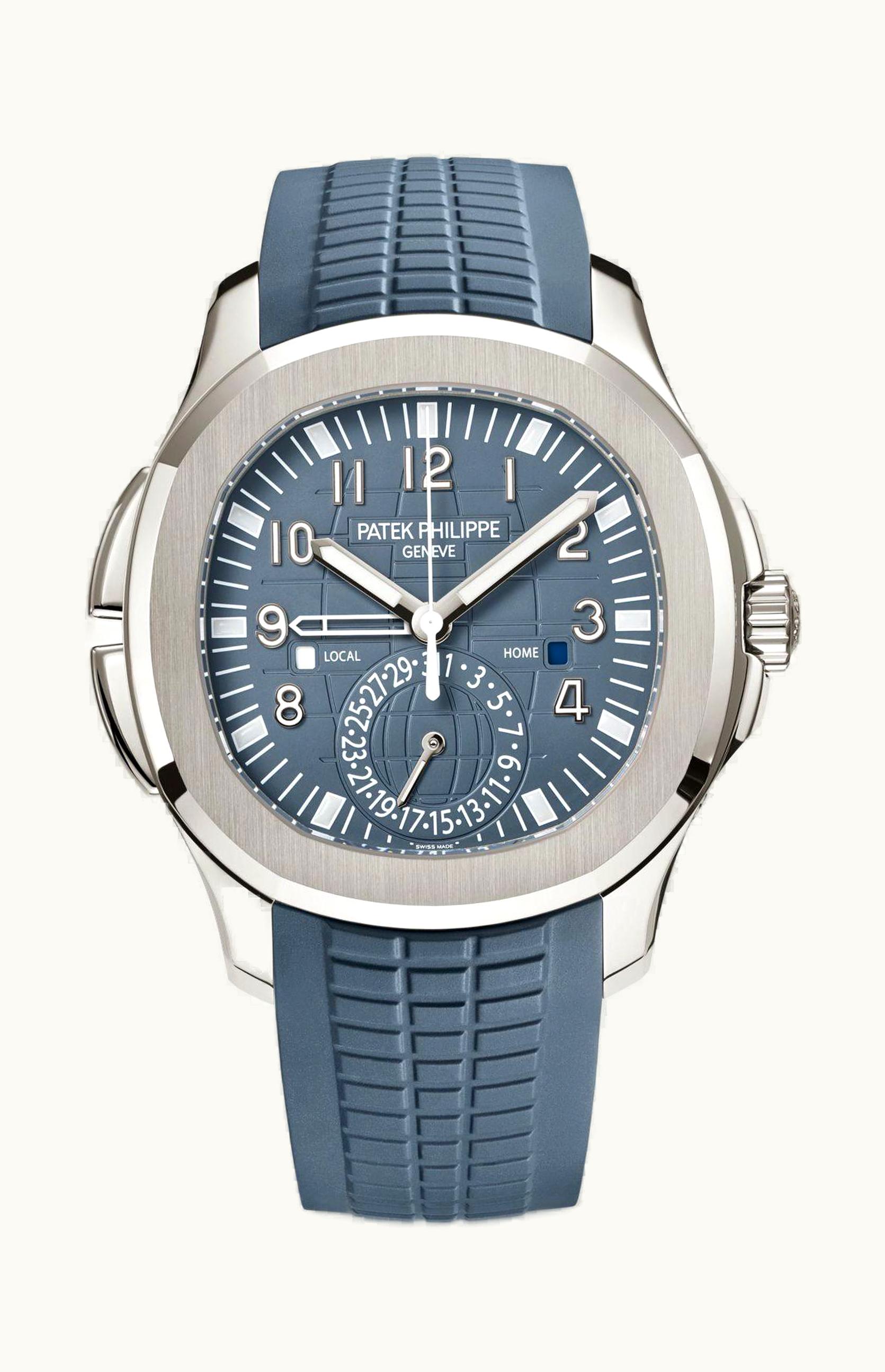 Patek Philippe Aquanaut Travel Time 5164 White Gold / Blue