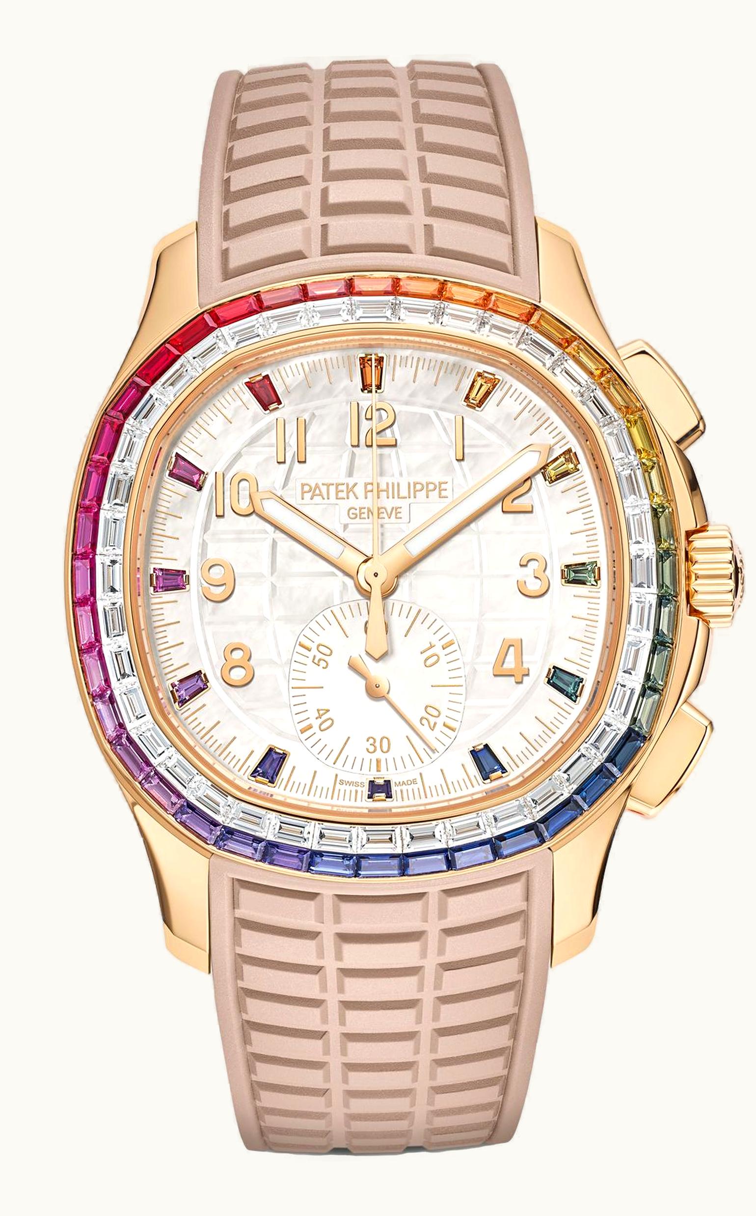 Patek Philippe Aquanaut Luce Rainbow Chronograph Rose Gold / MOP