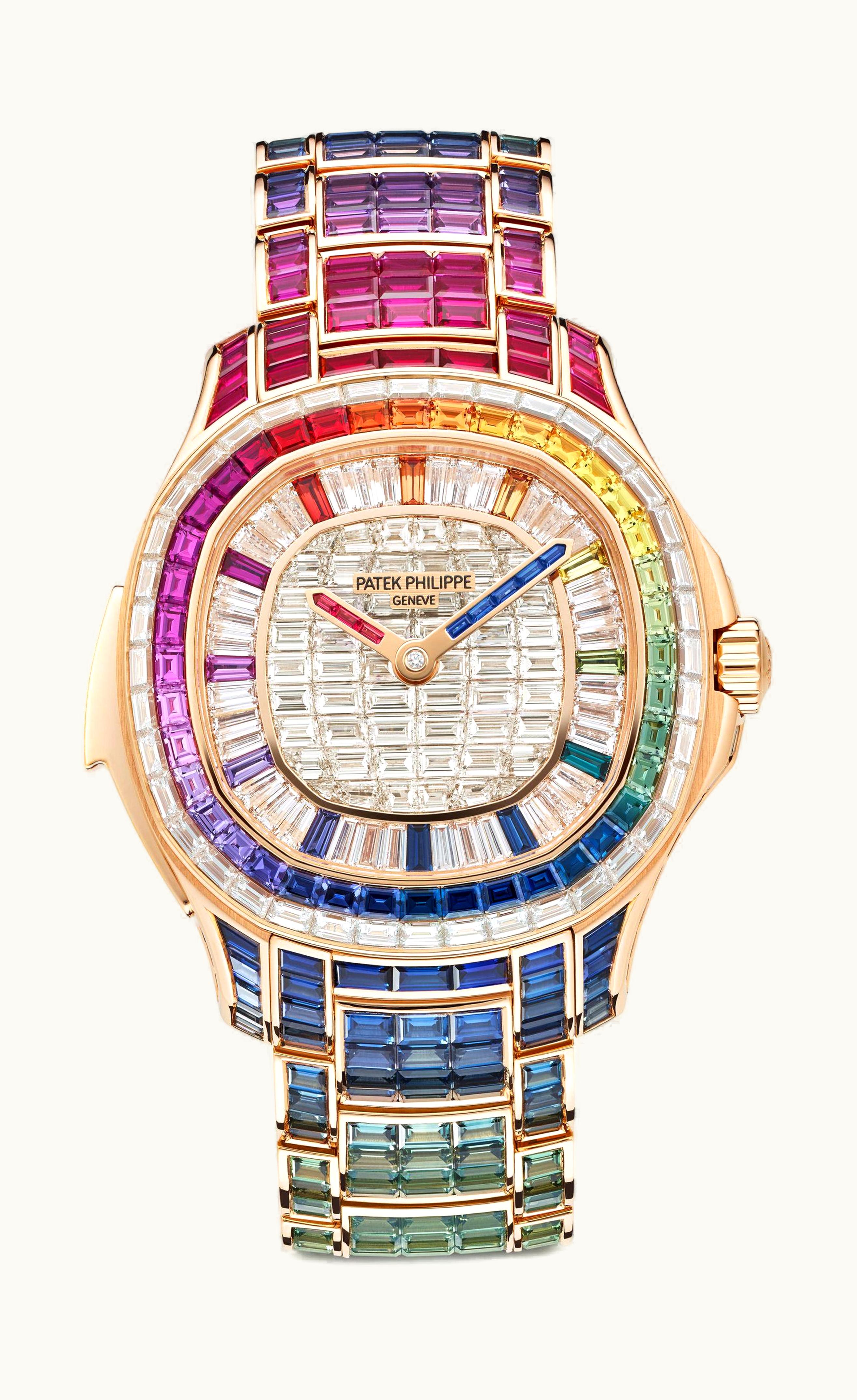 Patek Philippe Aquanaut Luce Minute Repeater Rose Gold - Rainbow / Baguette / Bracelet