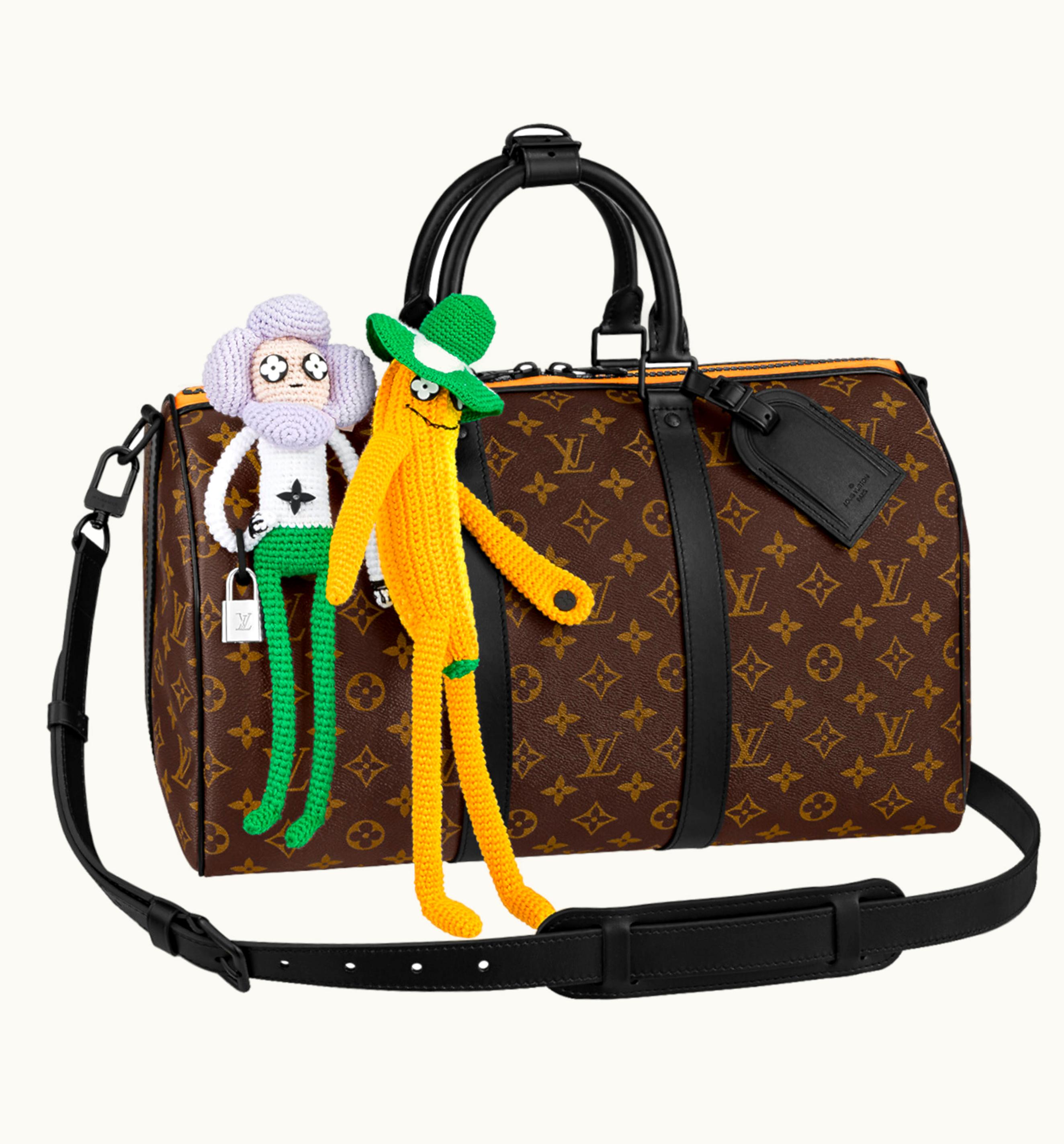 Louis Vuitton Louis Vuitton Keepall 40 Brown Monogram & Puppet
