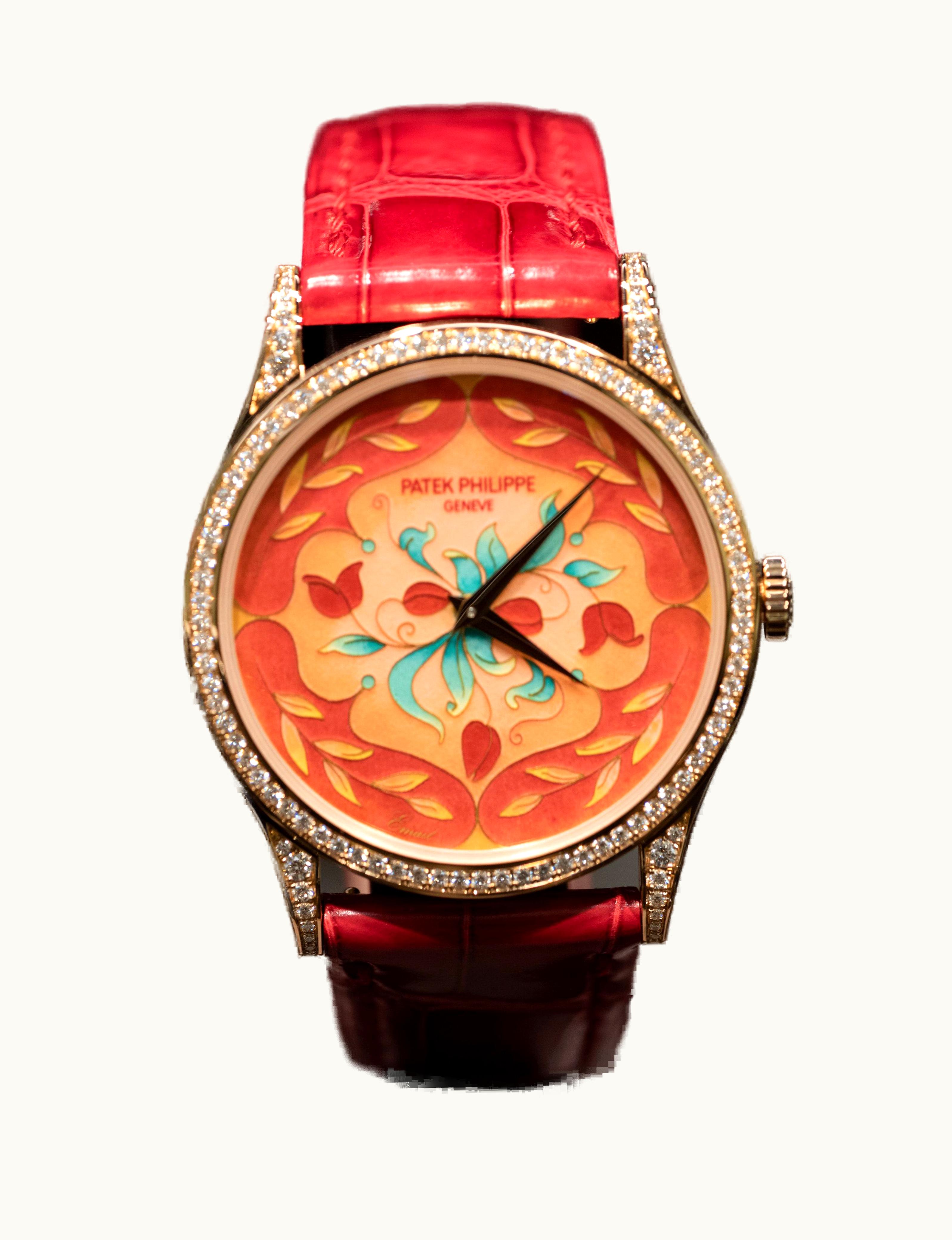 Patek Philippe Calatrava 5077 Rose Gold / Japanese Floral Motifs