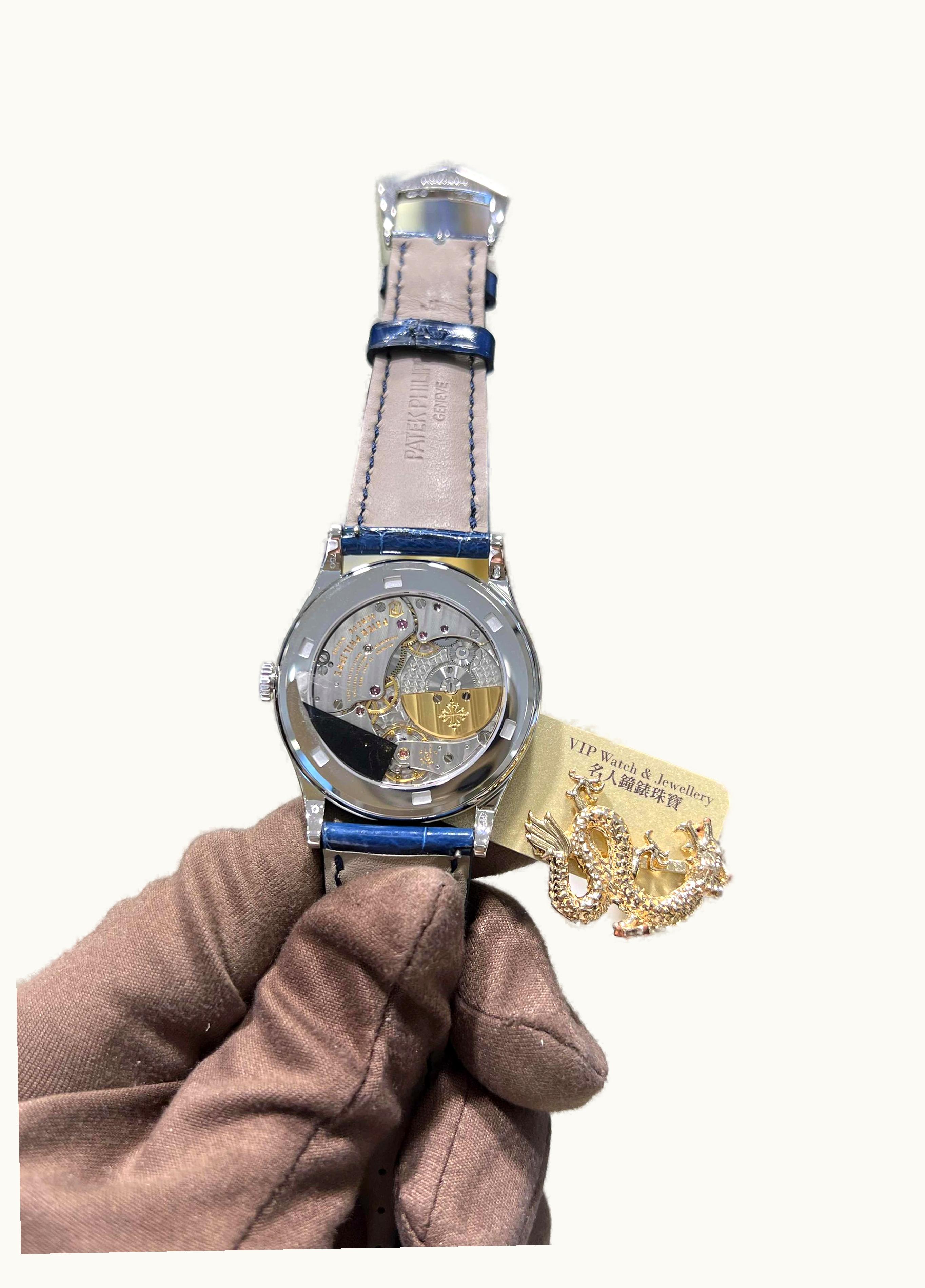 Patek Philippe Calatrava 5077 White Gold / Diamond / Floral Caprice