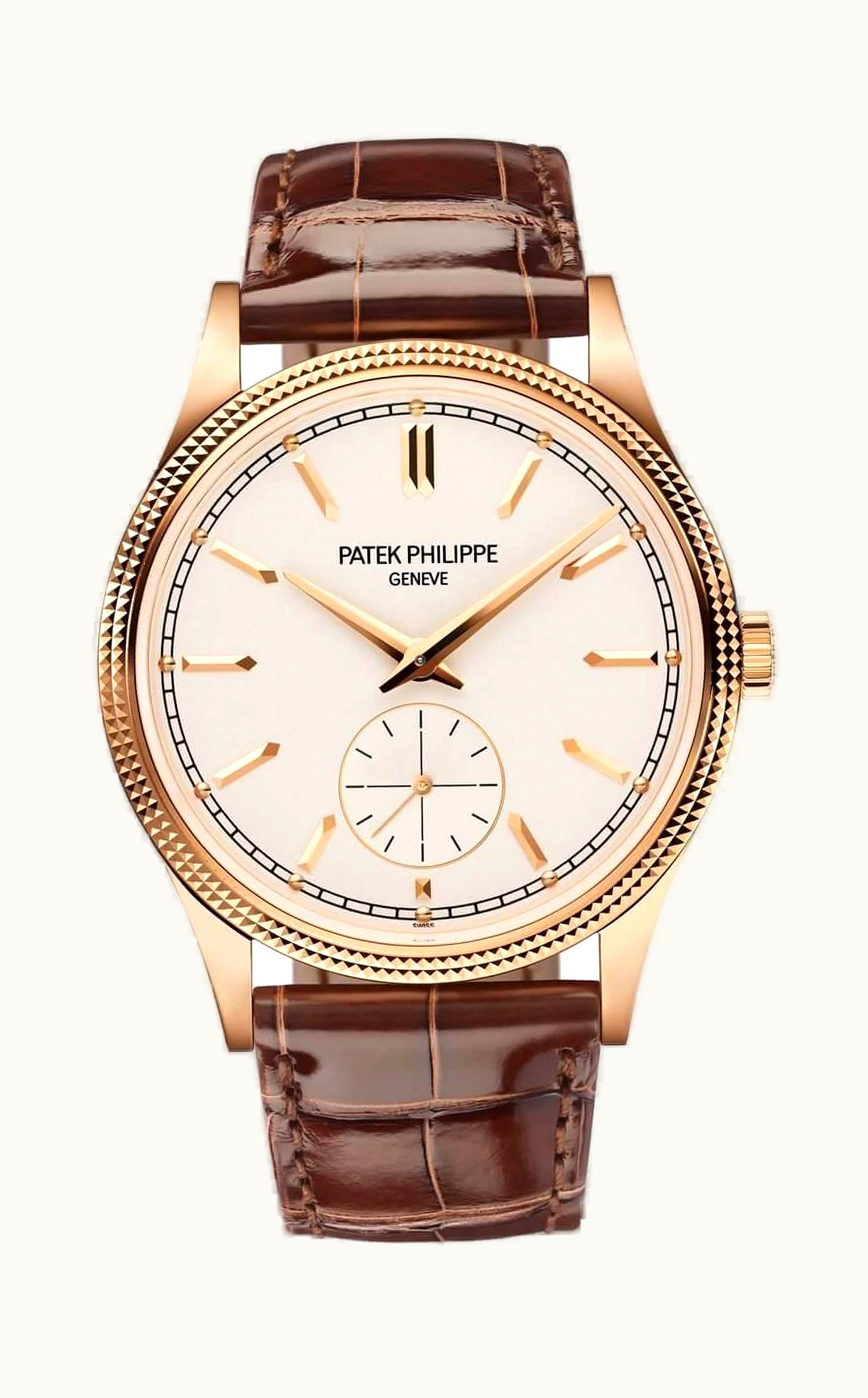 Patek Philippe Calatrava Clous de Paris Rose Gold / Silver