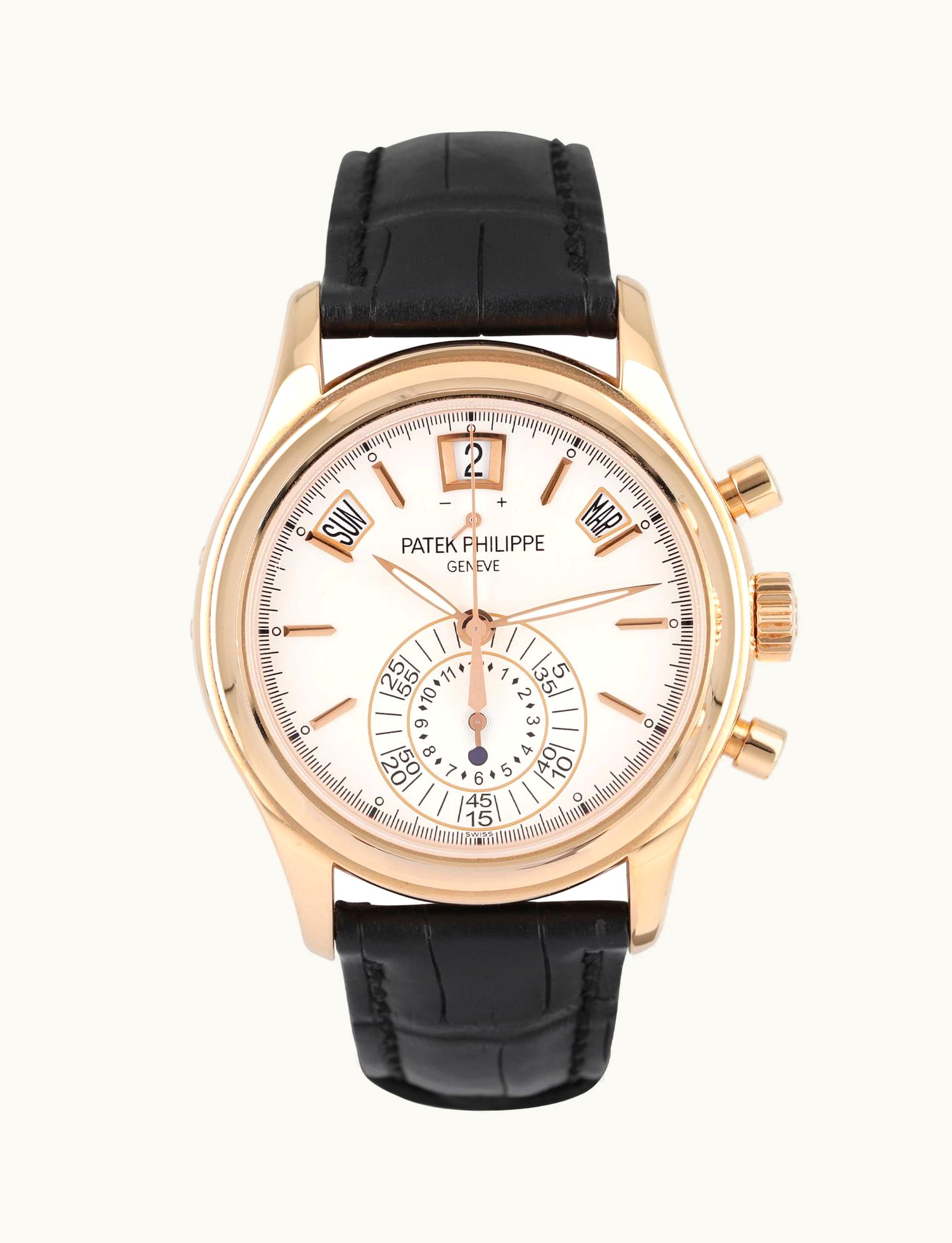Patek Philippe Annual Calendar Chronograph 5960 Rose Gold / Silver