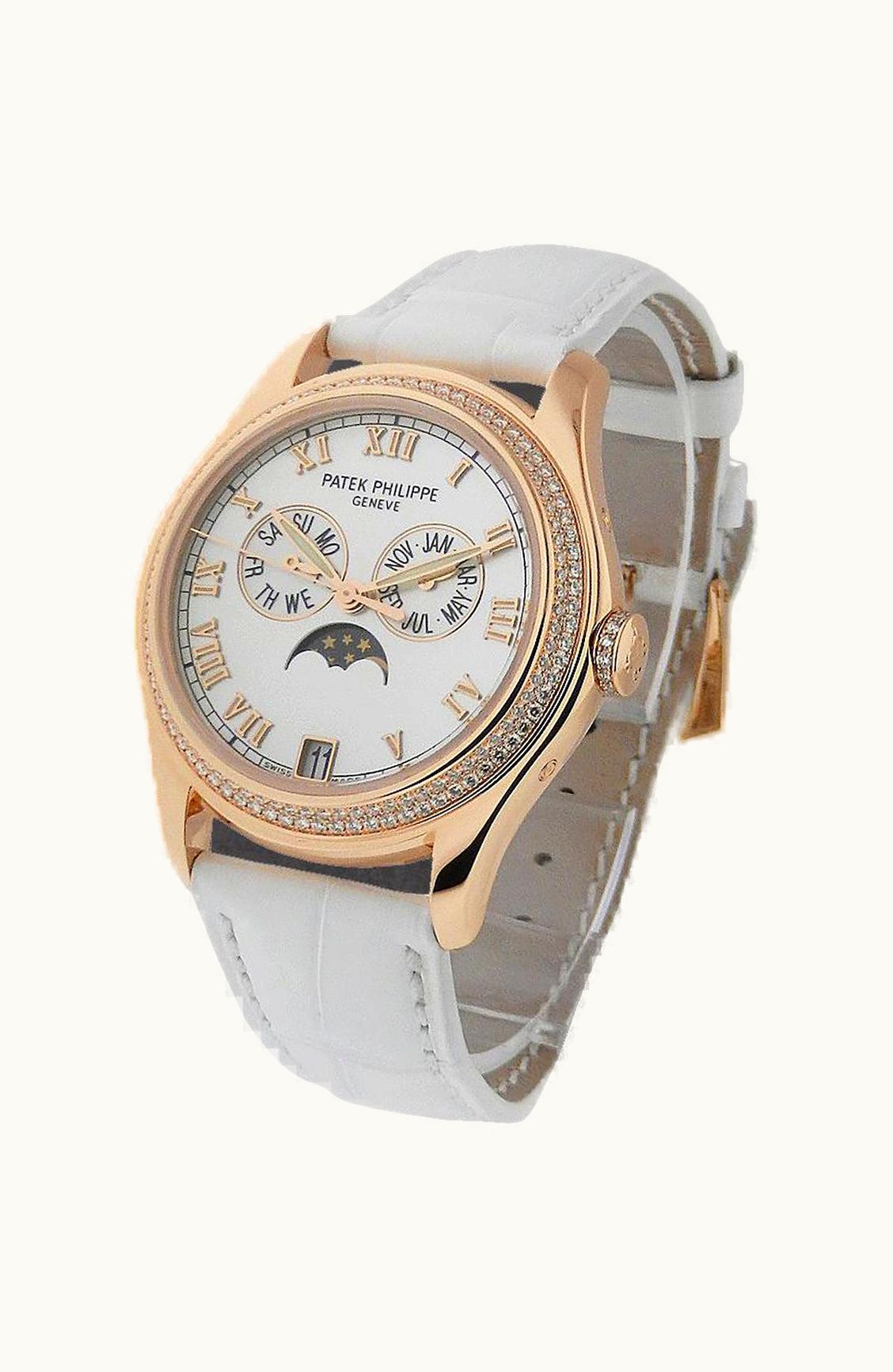 Patek Philippe Annual Calendar 4936 Rose Gold Diamond Mother of Pearl