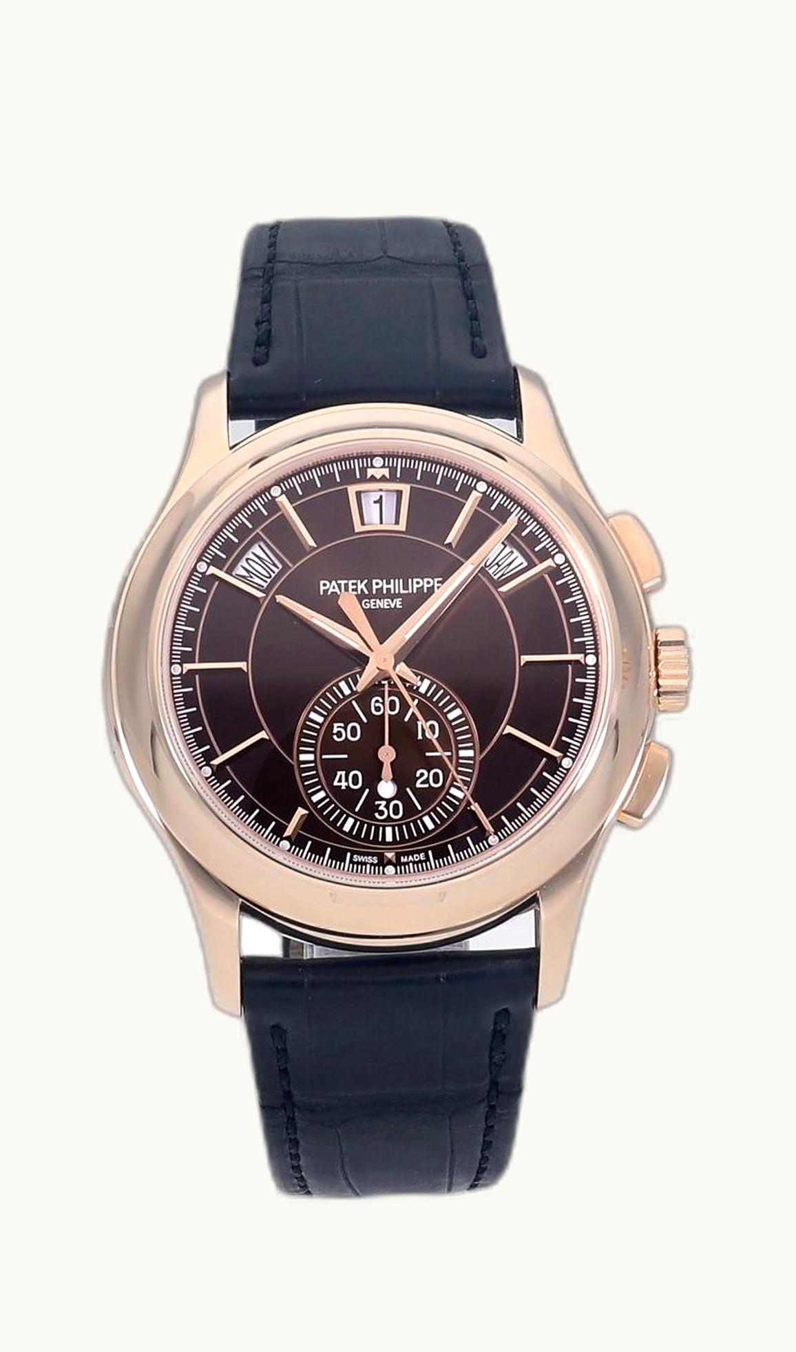 Patek Philippe Annual Calendar Chronograph 5905 Rose Gold / Brown