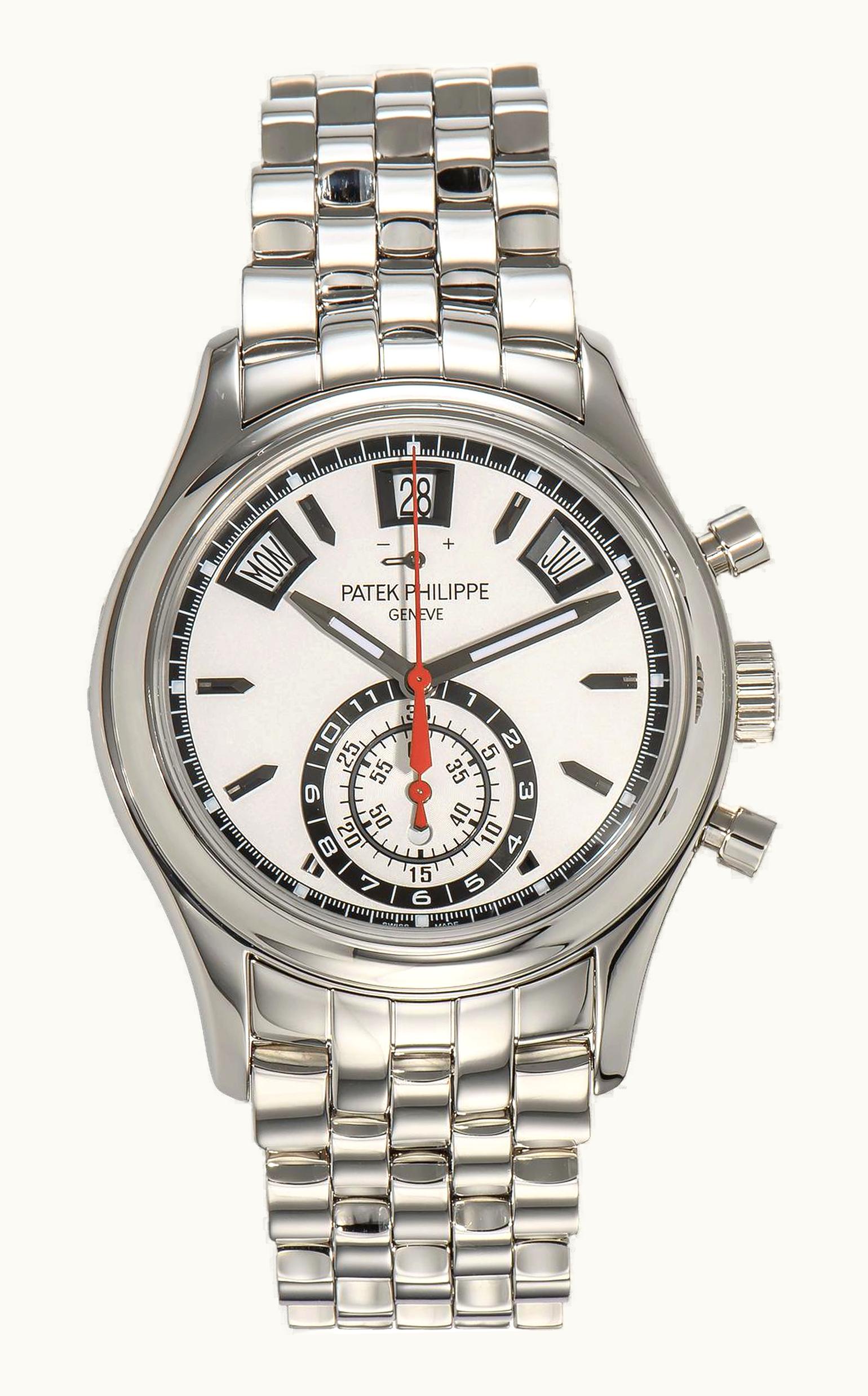 Patek Philippe Annual Calendar Chronograph 5960 Stainless Steel / Silver