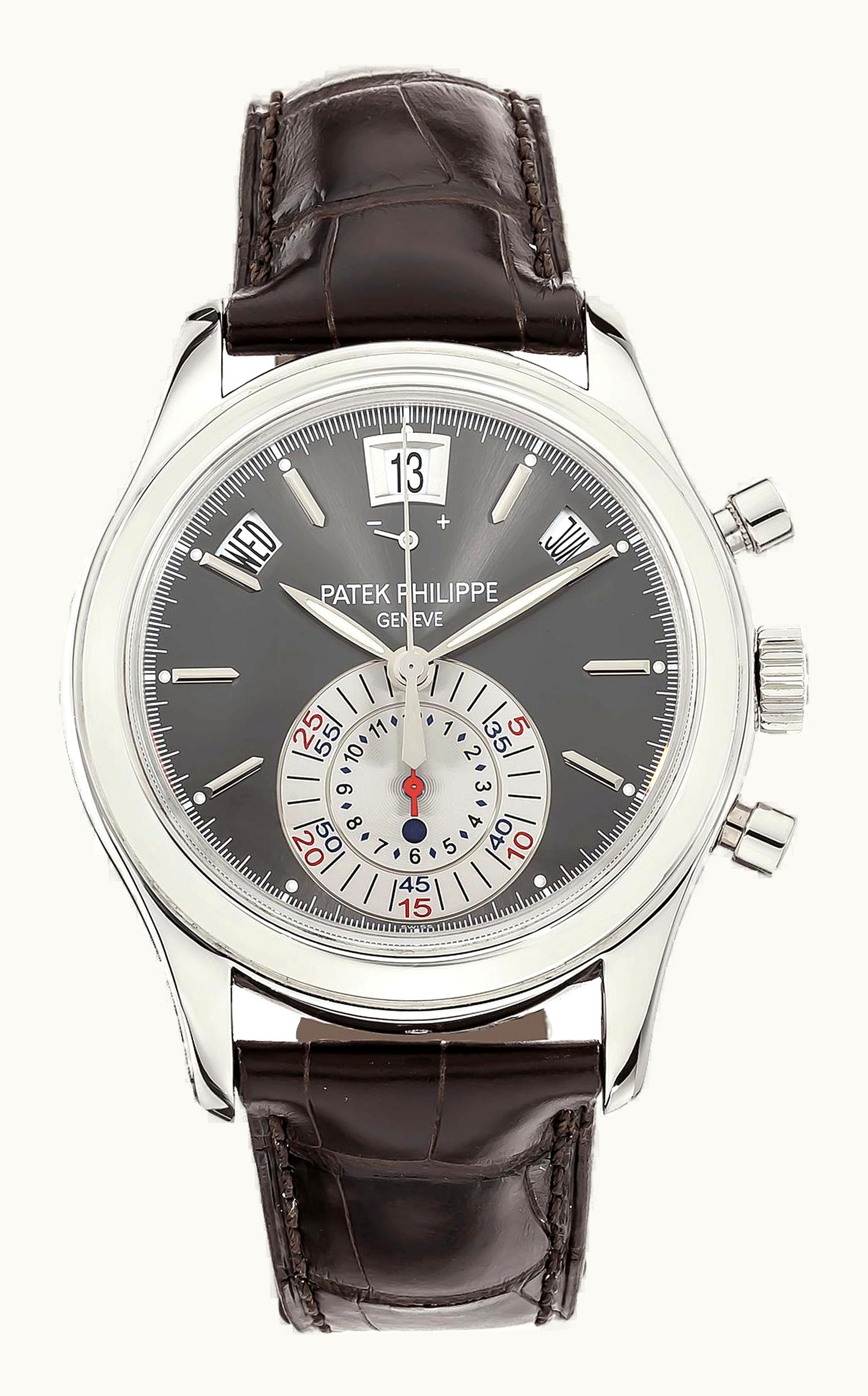 Patek Philippe Annual Calendar Chronograph 5960 Platinum / Grey