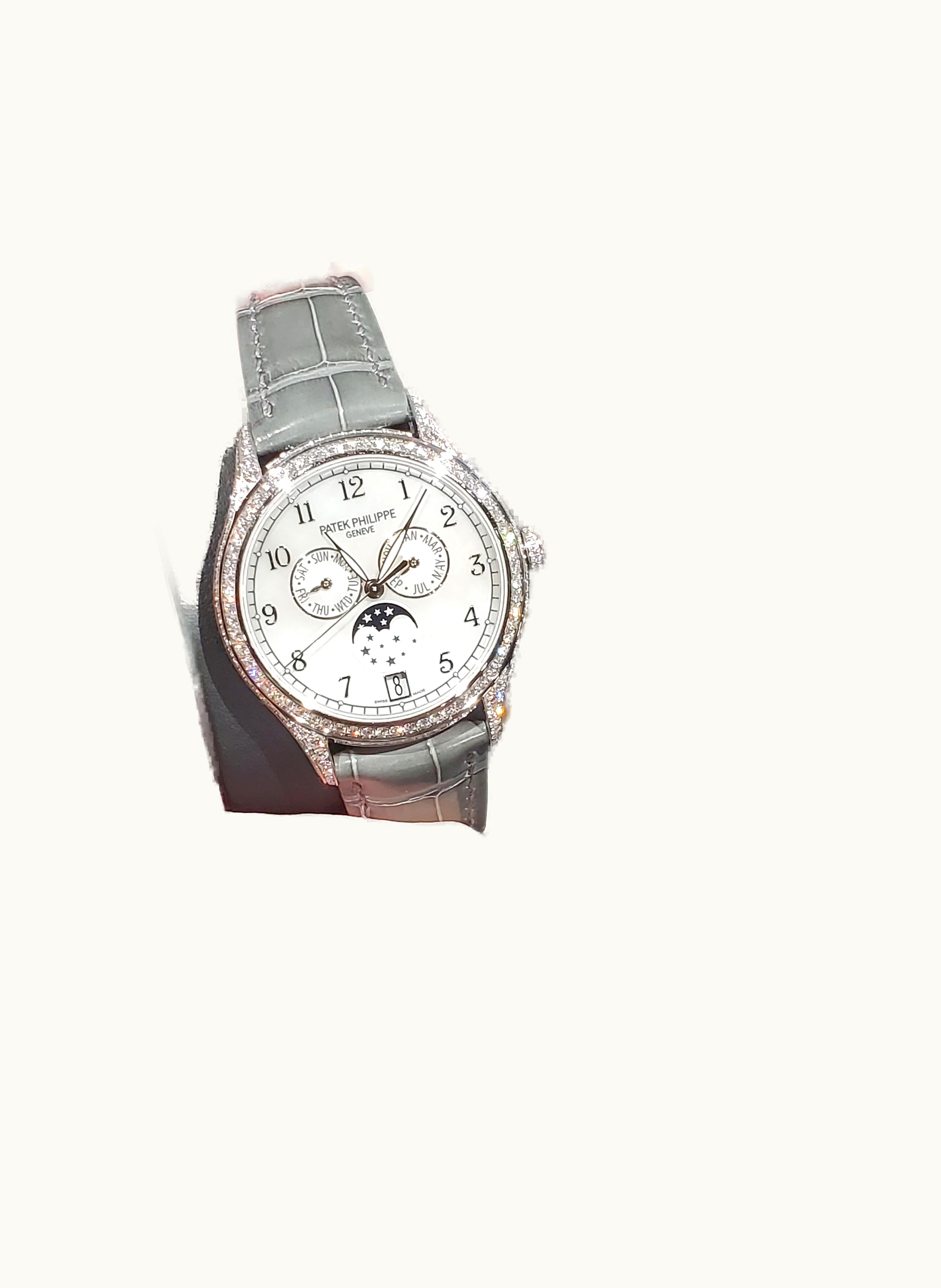 Patek Philippe Annual Calendar 4948 White Gold Black Mother of Pearl