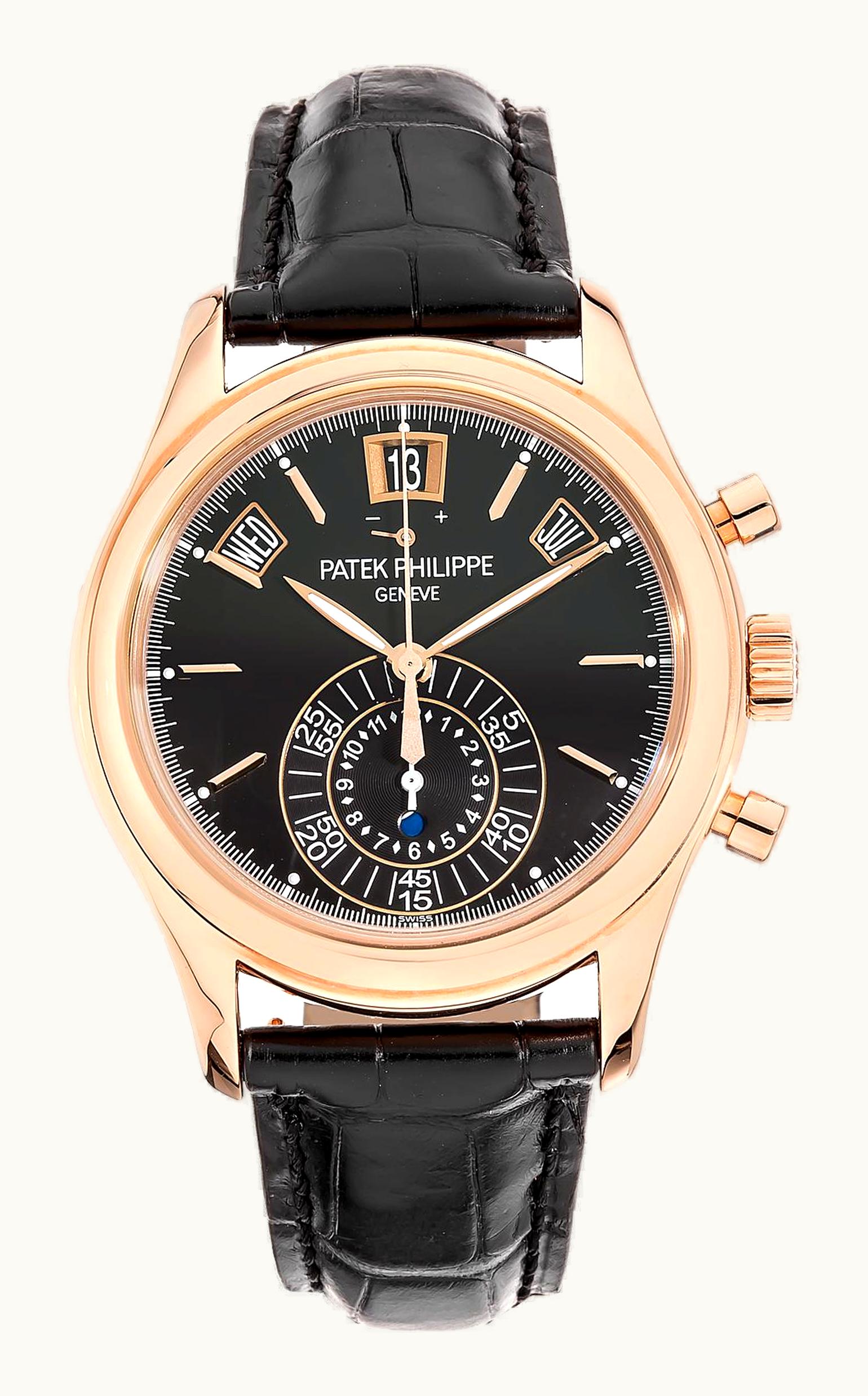 Patek Philippe Annual Calendar Chronograph 5960 Rose Gold / Black