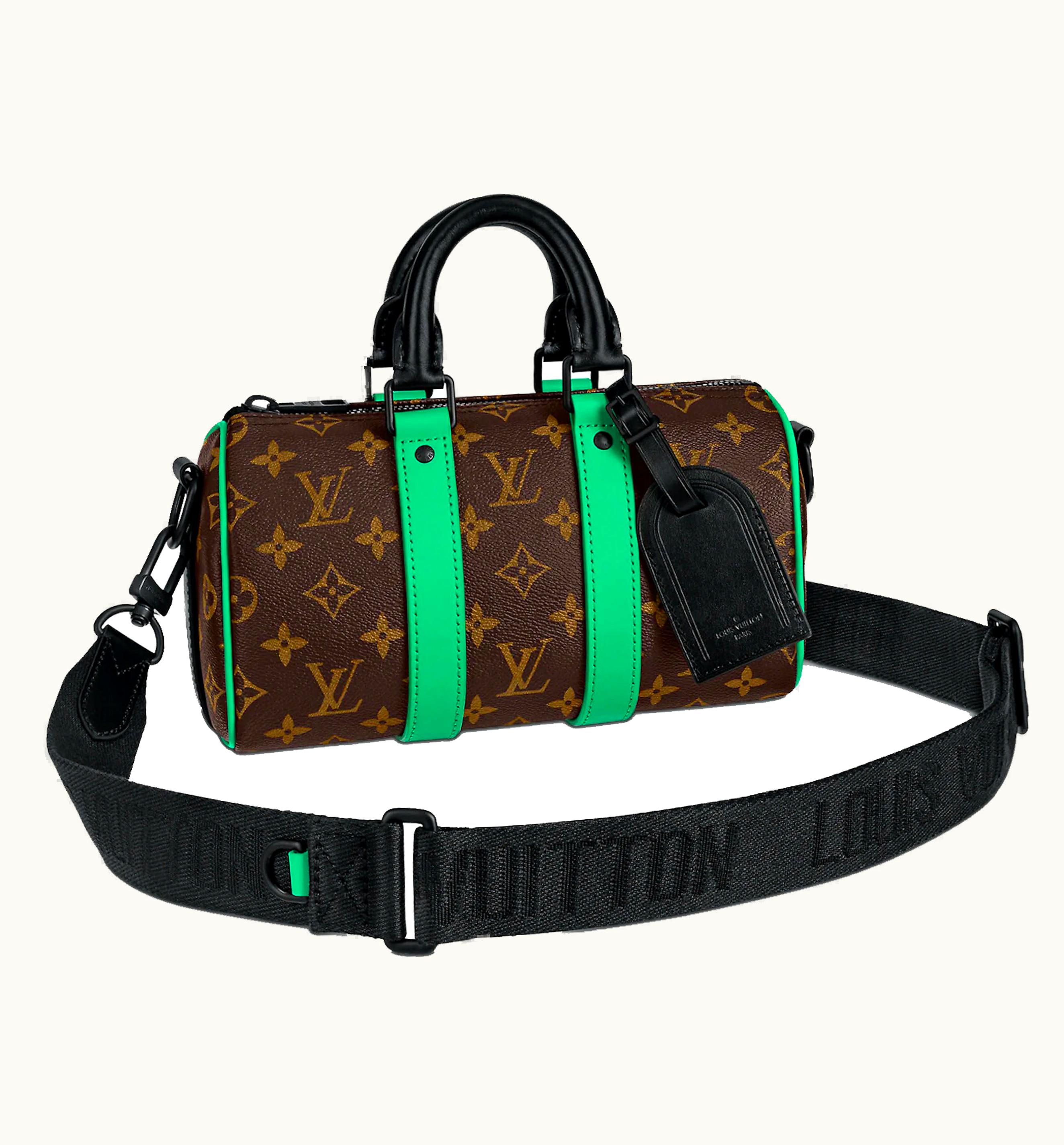 Louis Vuitton Louis Vuitton Keepall Bandouliere 25 Monogram Macassar Minty Green UZ0112166