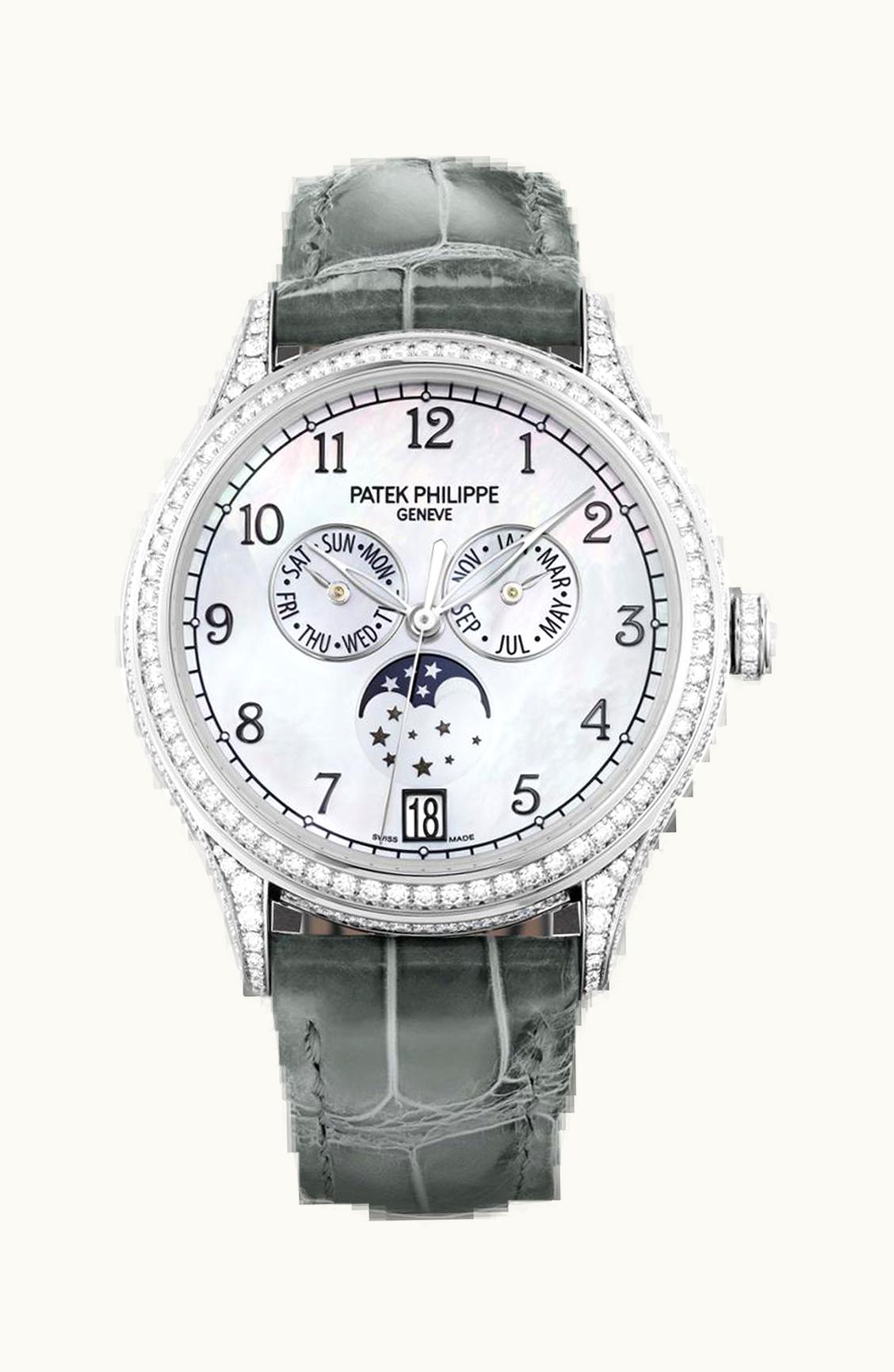 Patek Philippe Annual Calendar 4948 White Gold Black Mother of Pearl