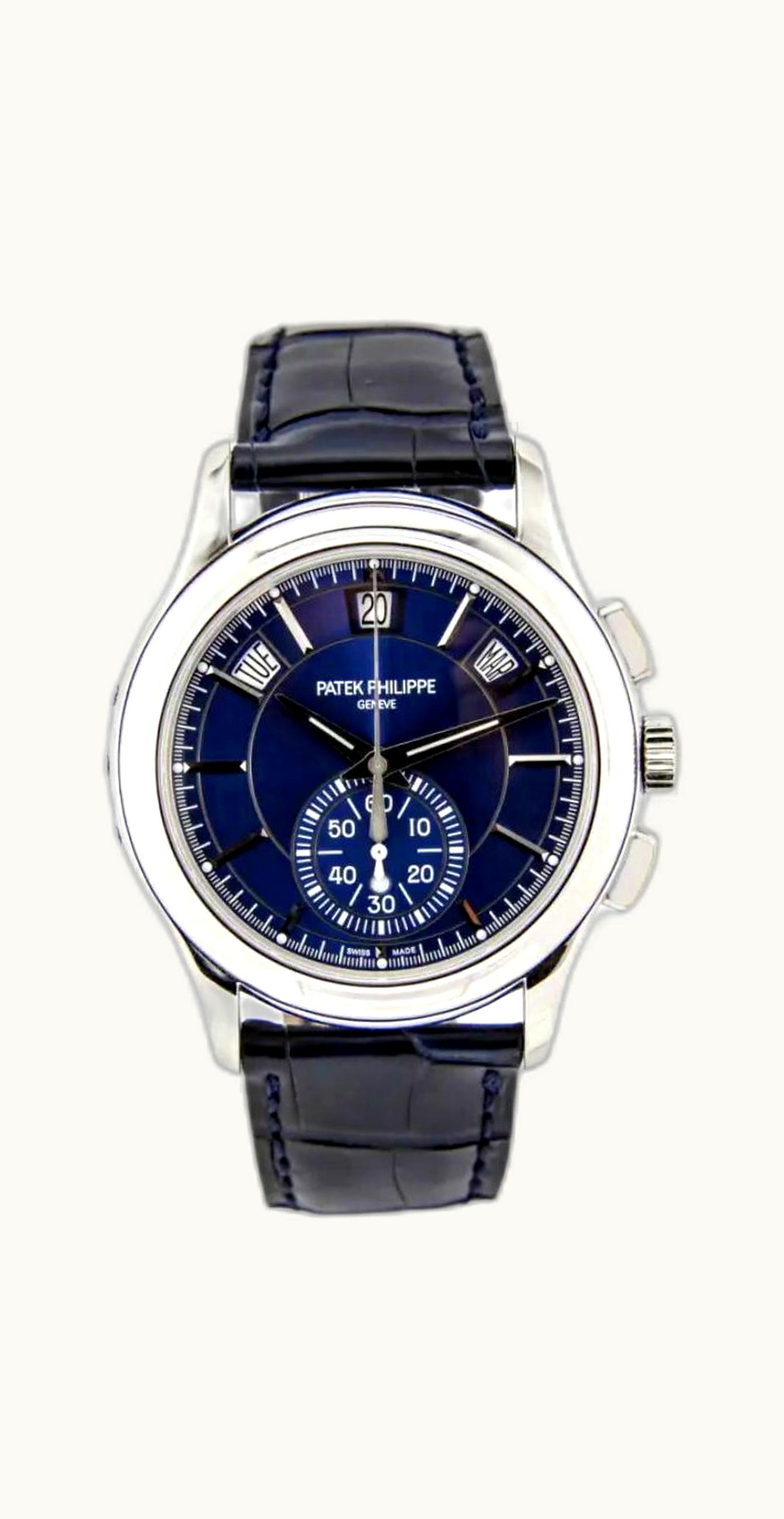 Patek Philippe Annual Calendar Chronograph 5905 Platinum / Black