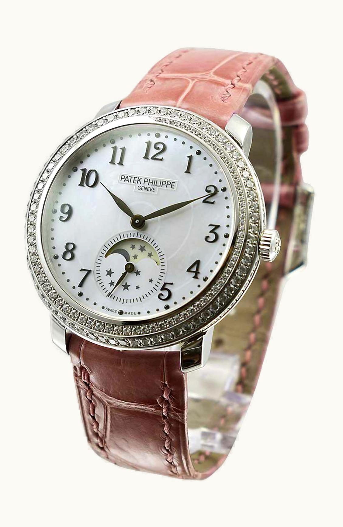 Patek Philippe Moonphase 4968 White Gold / White Mother of Pearl