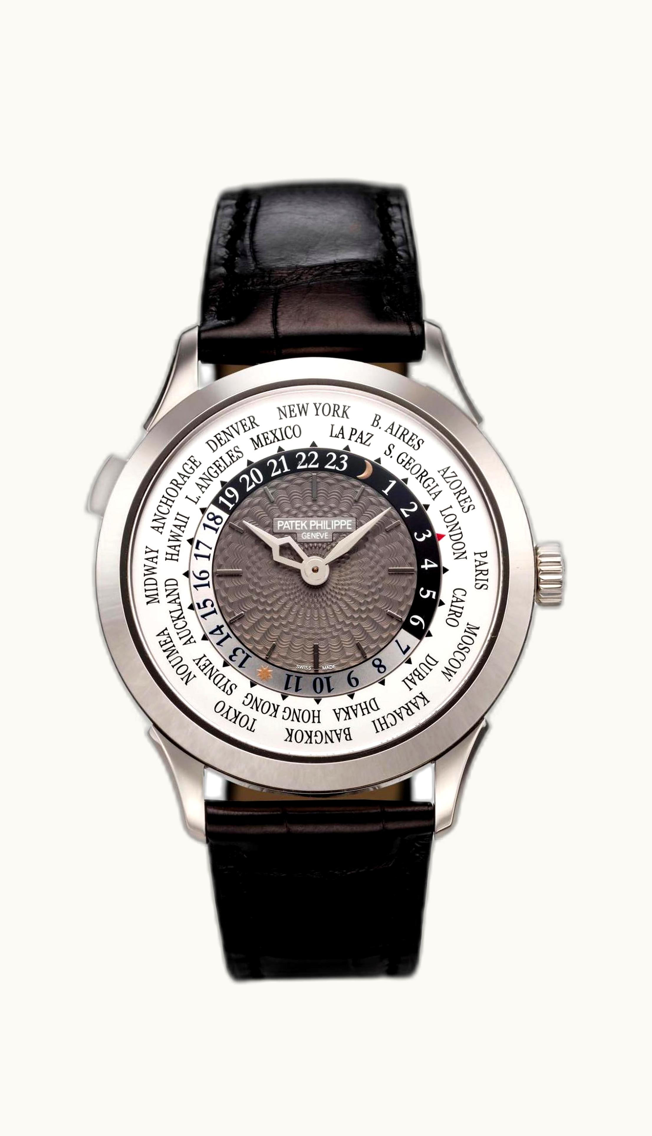 Patek Philippe World Time 5230 White Gold / Grey / Hong Kong