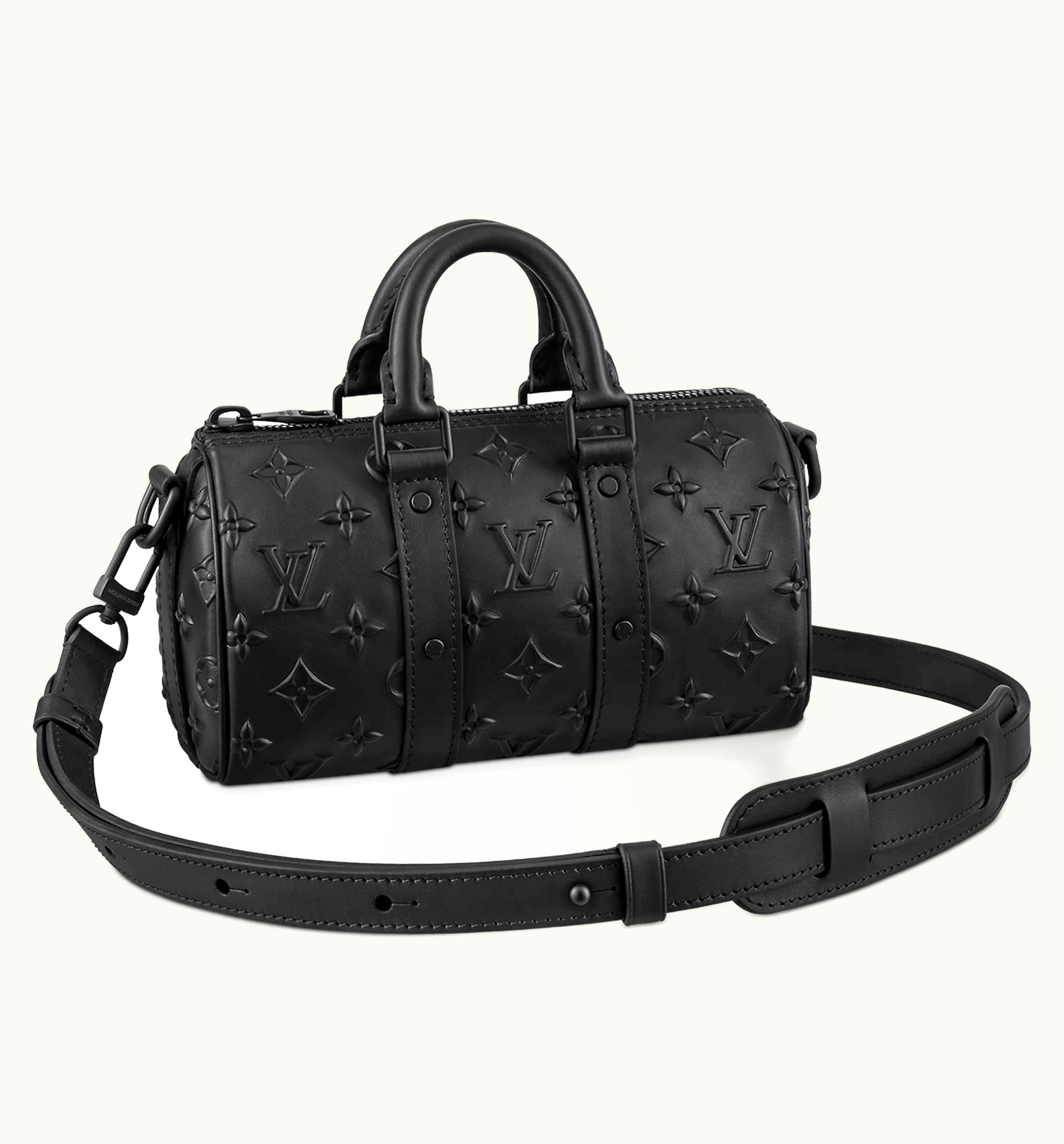 Louis Vuitton Louis Vuitton Keepall Bandouliere 25 Debossed Black (M57960)