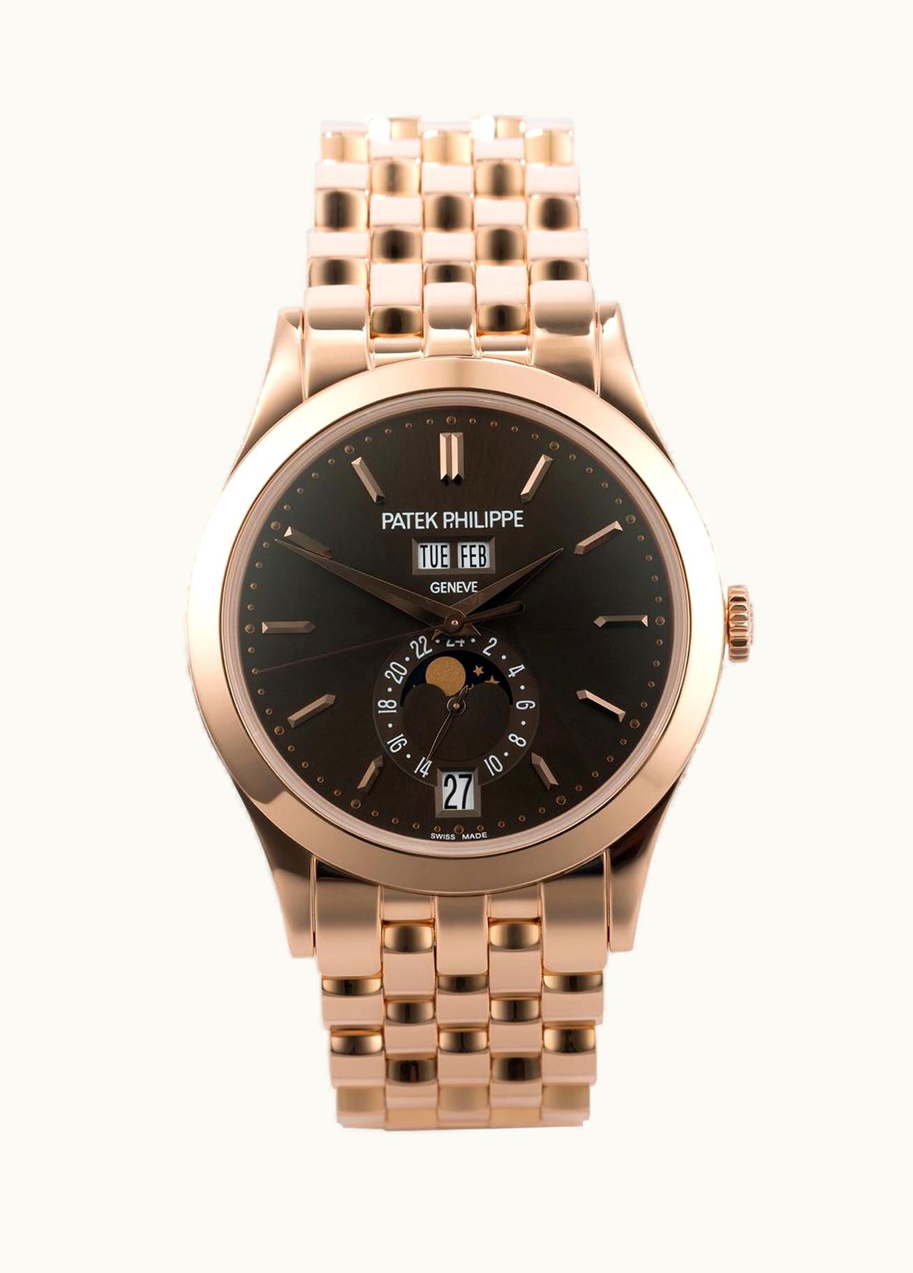 Patek Philippe Annual Calendar 5396 Rose Gold Brown Bracelet