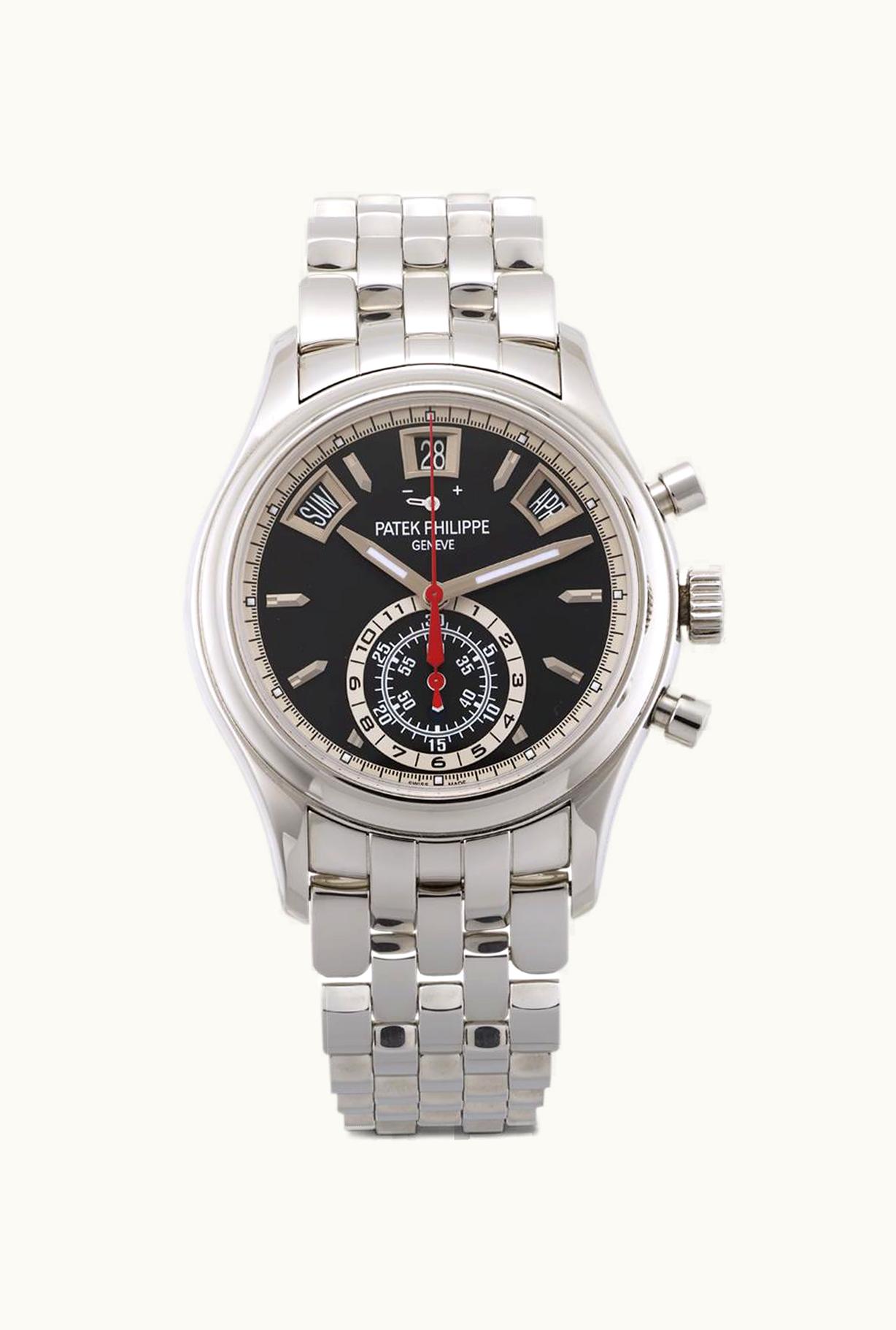 Patek Philippe Annual Calendar Chronograph 5960 Stainless Steel / Black