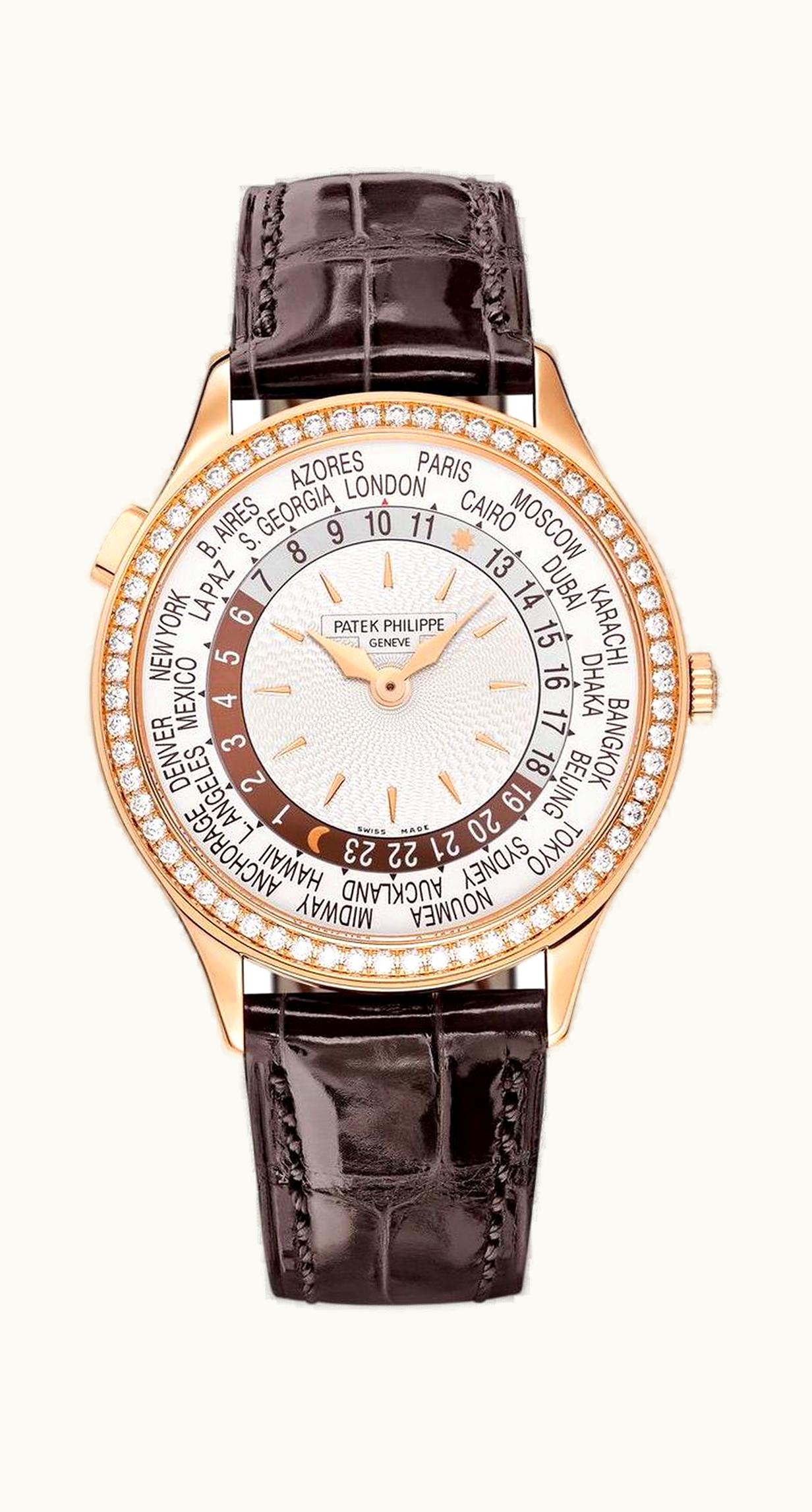 Patek Philippe World Time 7130 Rose Gold / Silver / Beijing