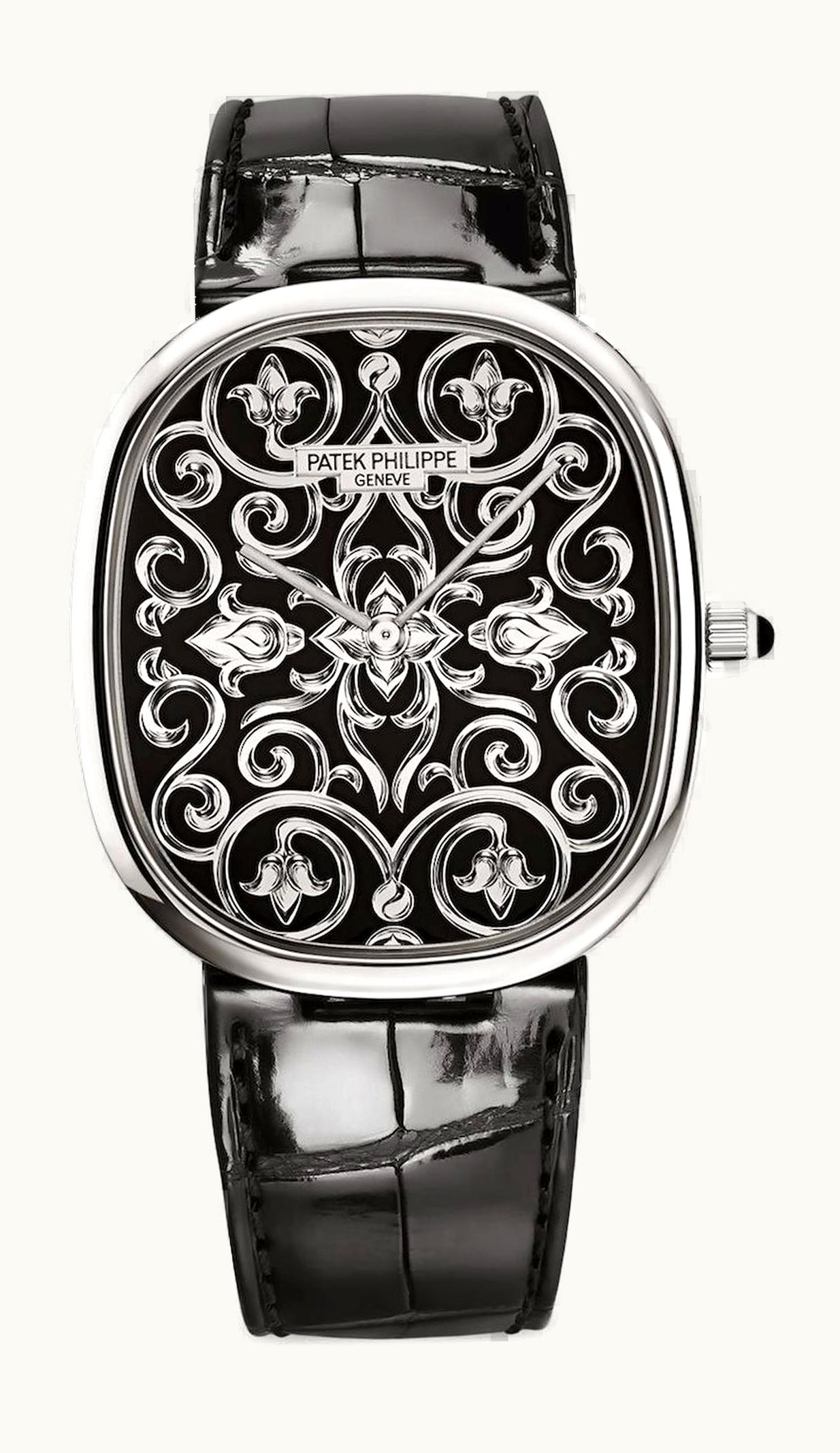 Patek Philippe Golden Ellipse 5738 White Gold / Arabesques and Volutes