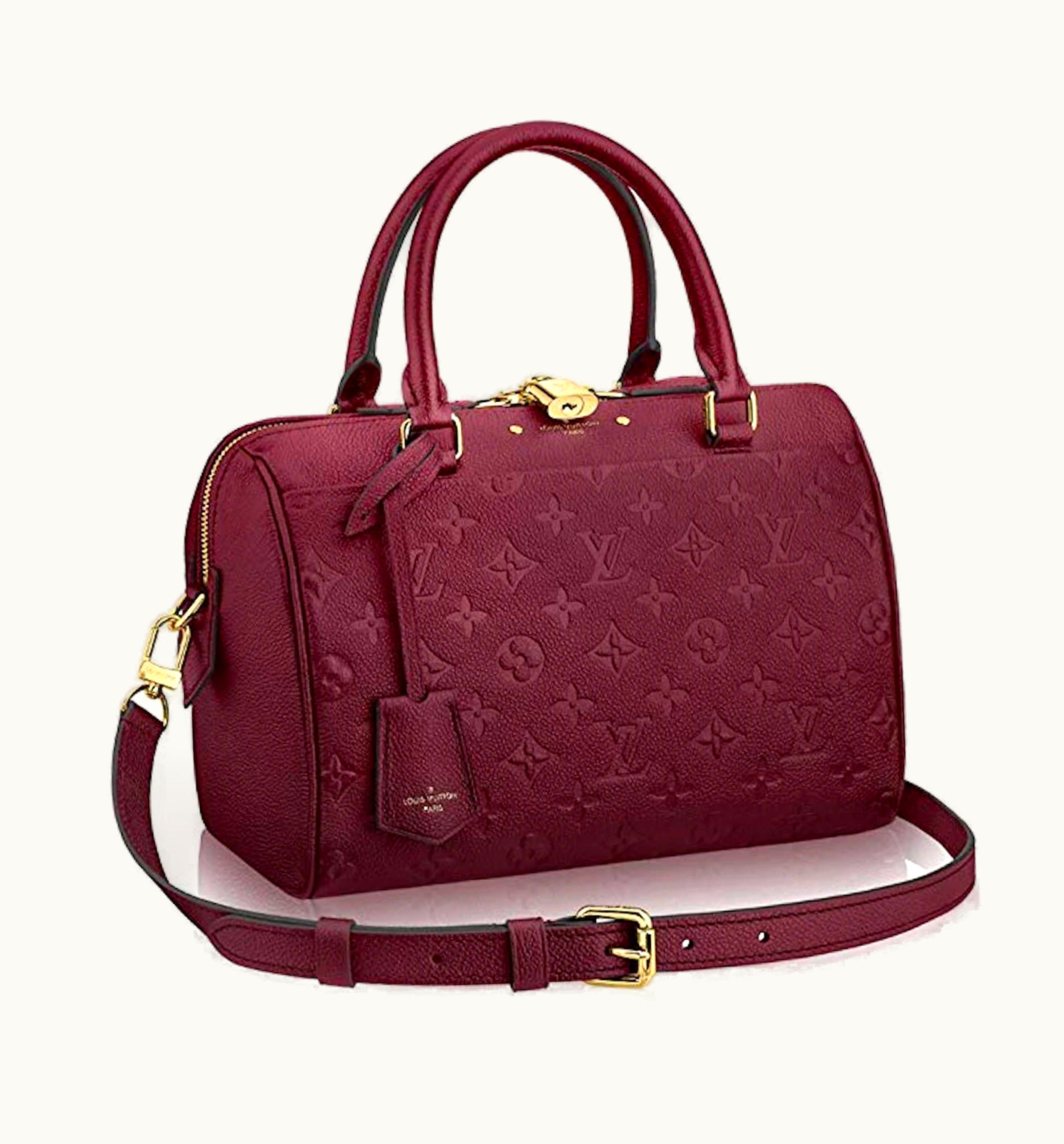 Louis Vuitton Louis Vuitton Speedy Bandouliere Monogram Empreinte 20 Raisin