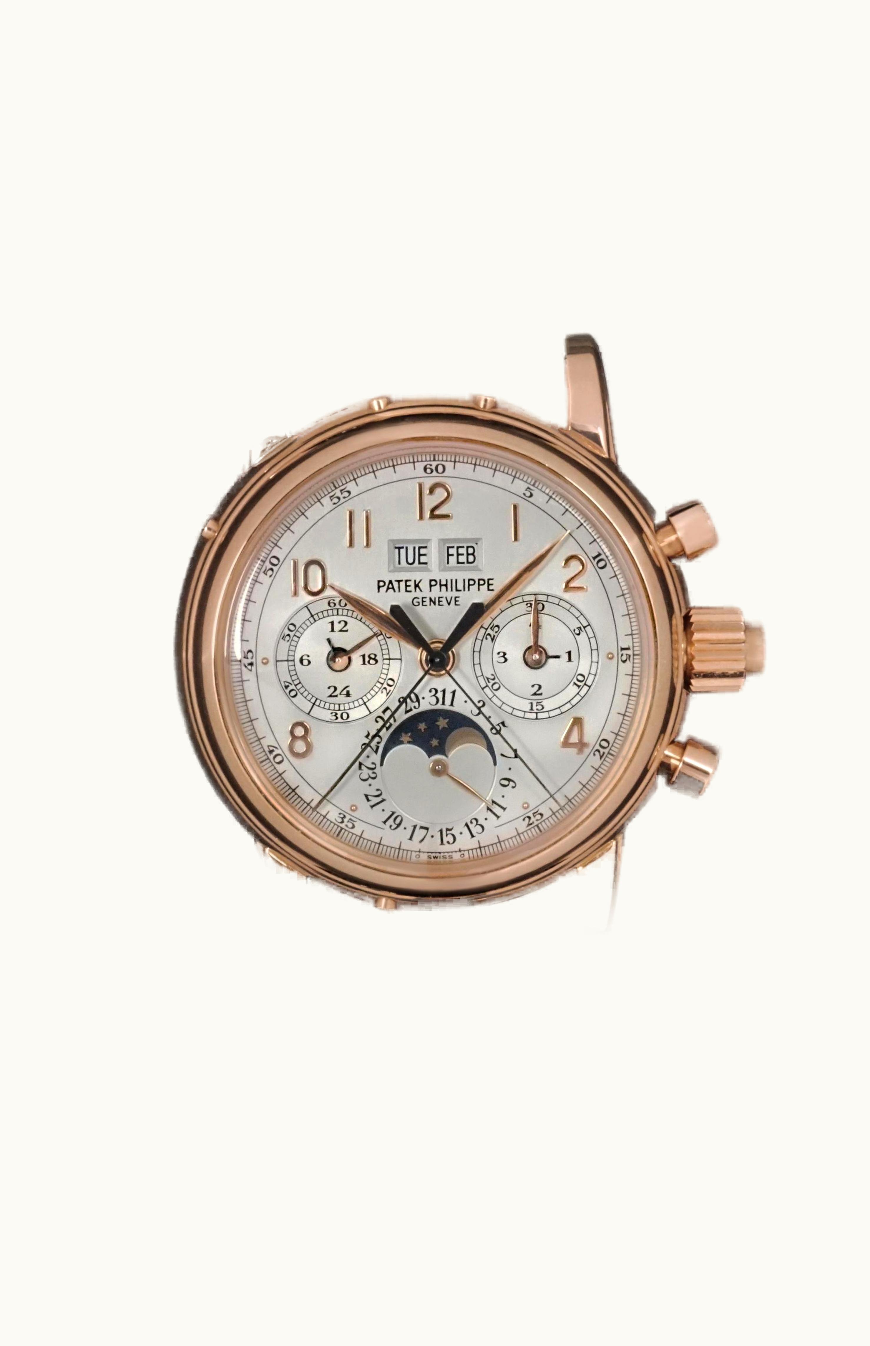 Patek Philippe Perpetual Calendar Split Seconds Chronograph 5004 Rose Gold / Silver Arabic